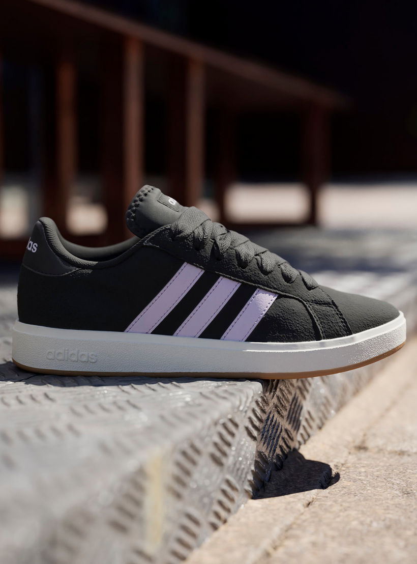 adidas Women's GRAND COURT BASE Lace-Up Sneakers - JQ3596-women-shoes-sneakers-image-7
