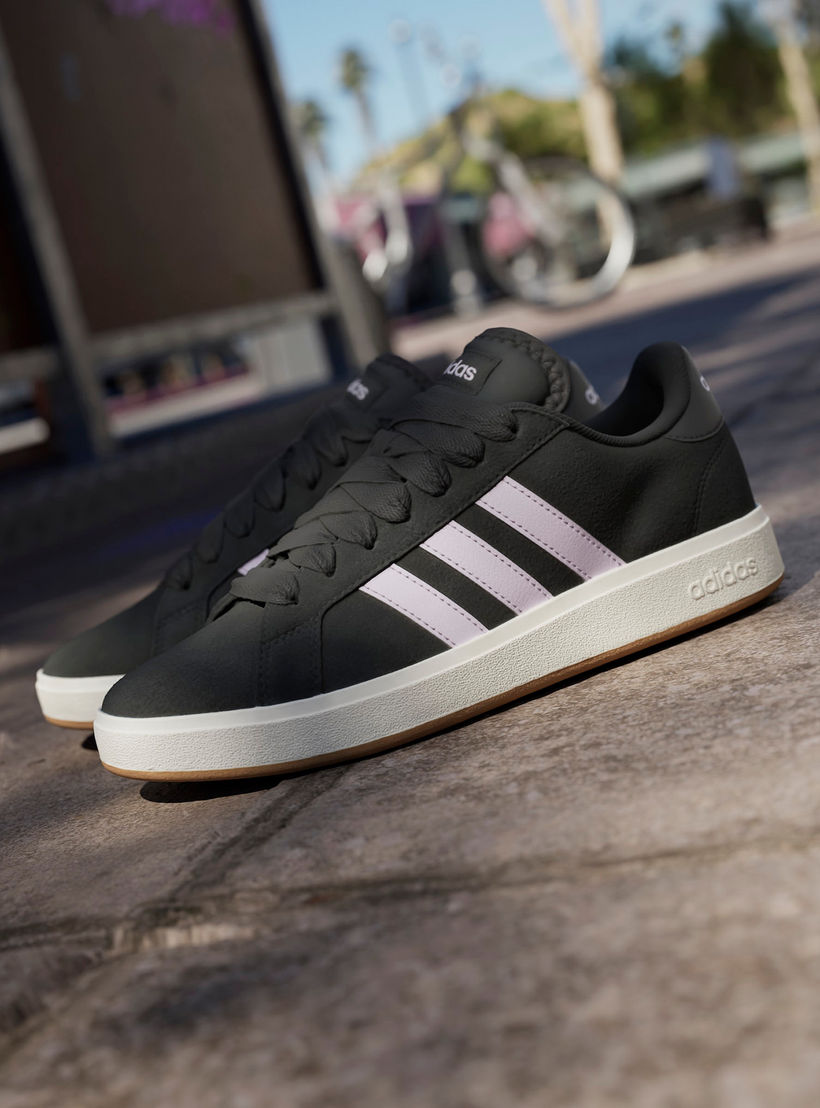 adidas Women's GRAND COURT BASE Lace-Up Sneakers - JQ3596-women-shoes-sneakers-image-8
