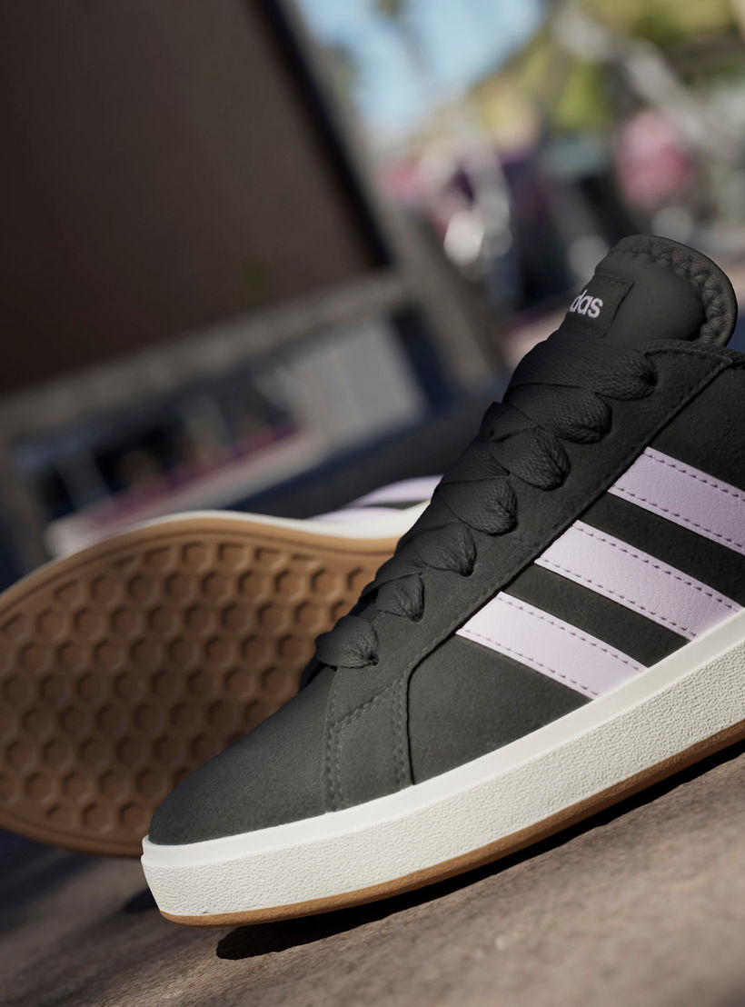adidas Women's GRAND COURT BASE Lace-Up Sneakers - JQ3596-women-shoes-sneakers-image-9