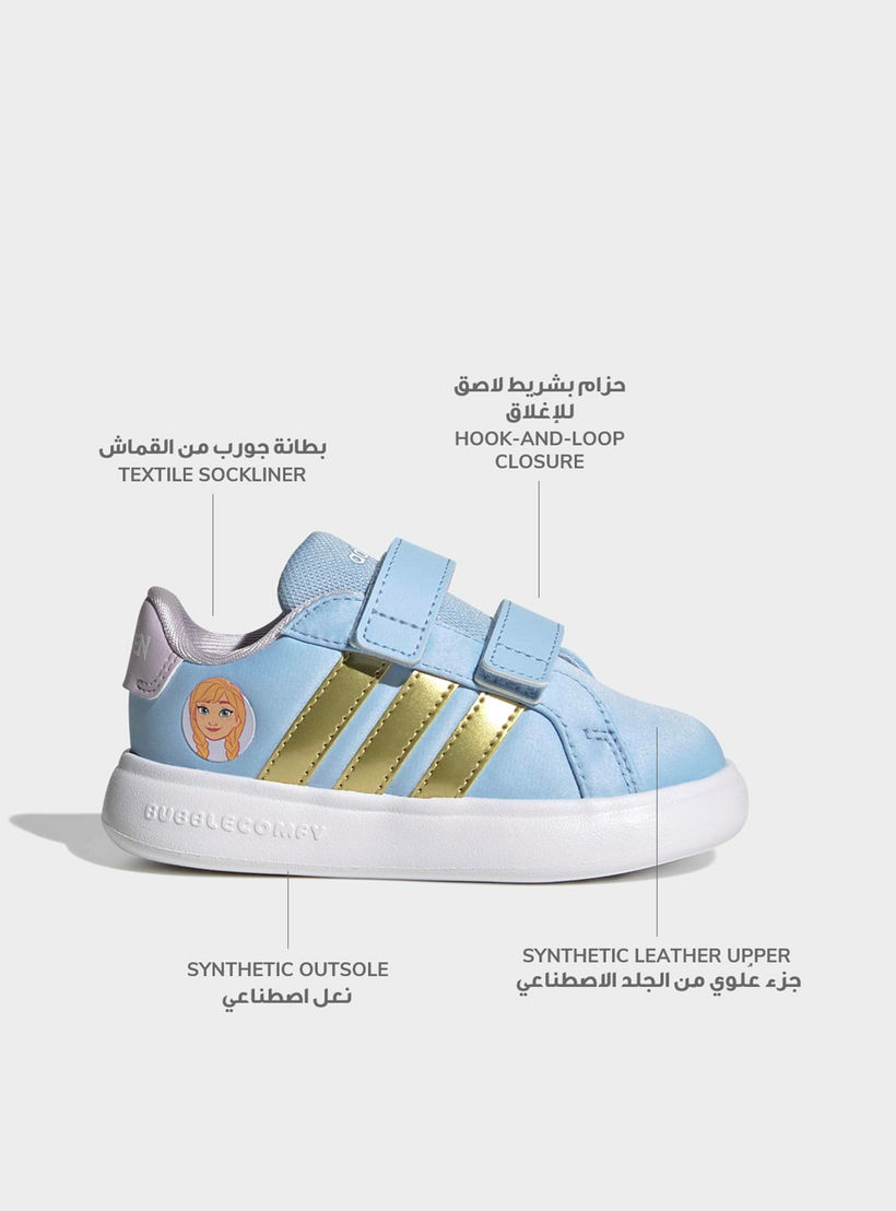 حذاء سنيكرز بشريط إغلاق لاصق جراند كورت آنا من أديداس-baby-girls-shoes-closedshoes-image-2
