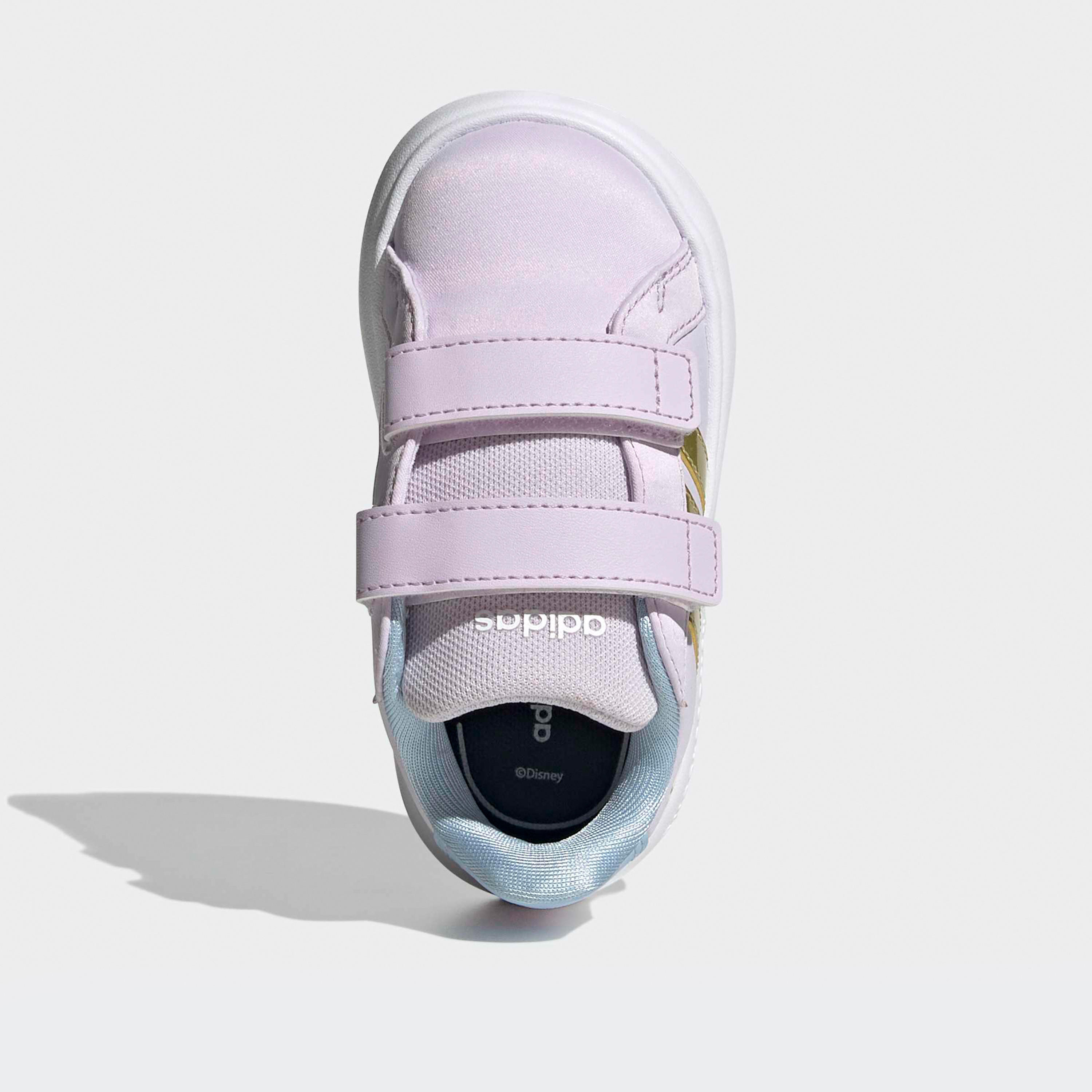 Adidas Grand Court Elsa Sneakers with Hook & Loop, Frozen-baby-girls-shoes-closedshoes-image-4