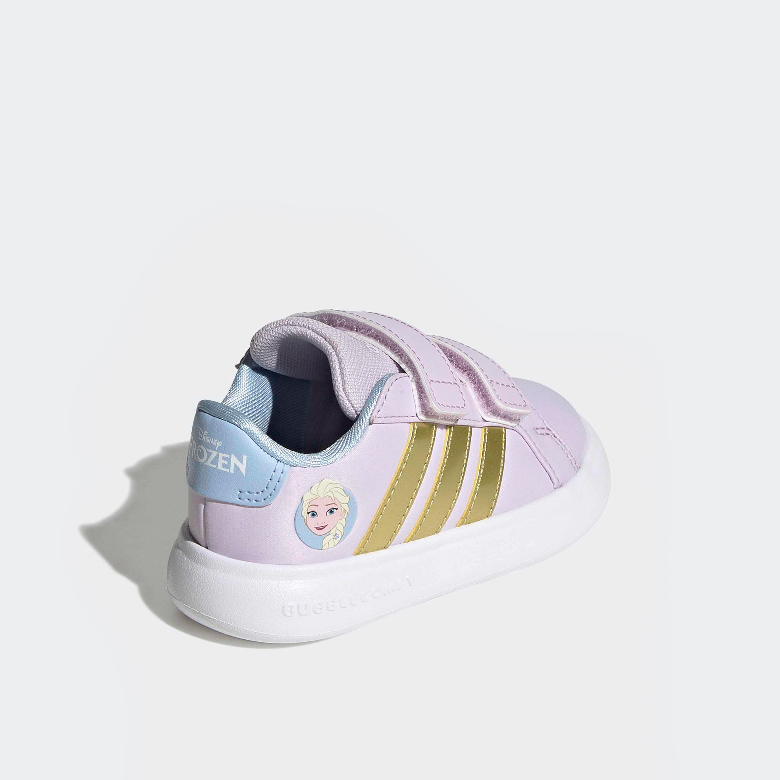 Adidas Grand Court Elsa Sneakers with Hook & Loop, Frozen-baby-girls-shoes-closedshoes-image-5