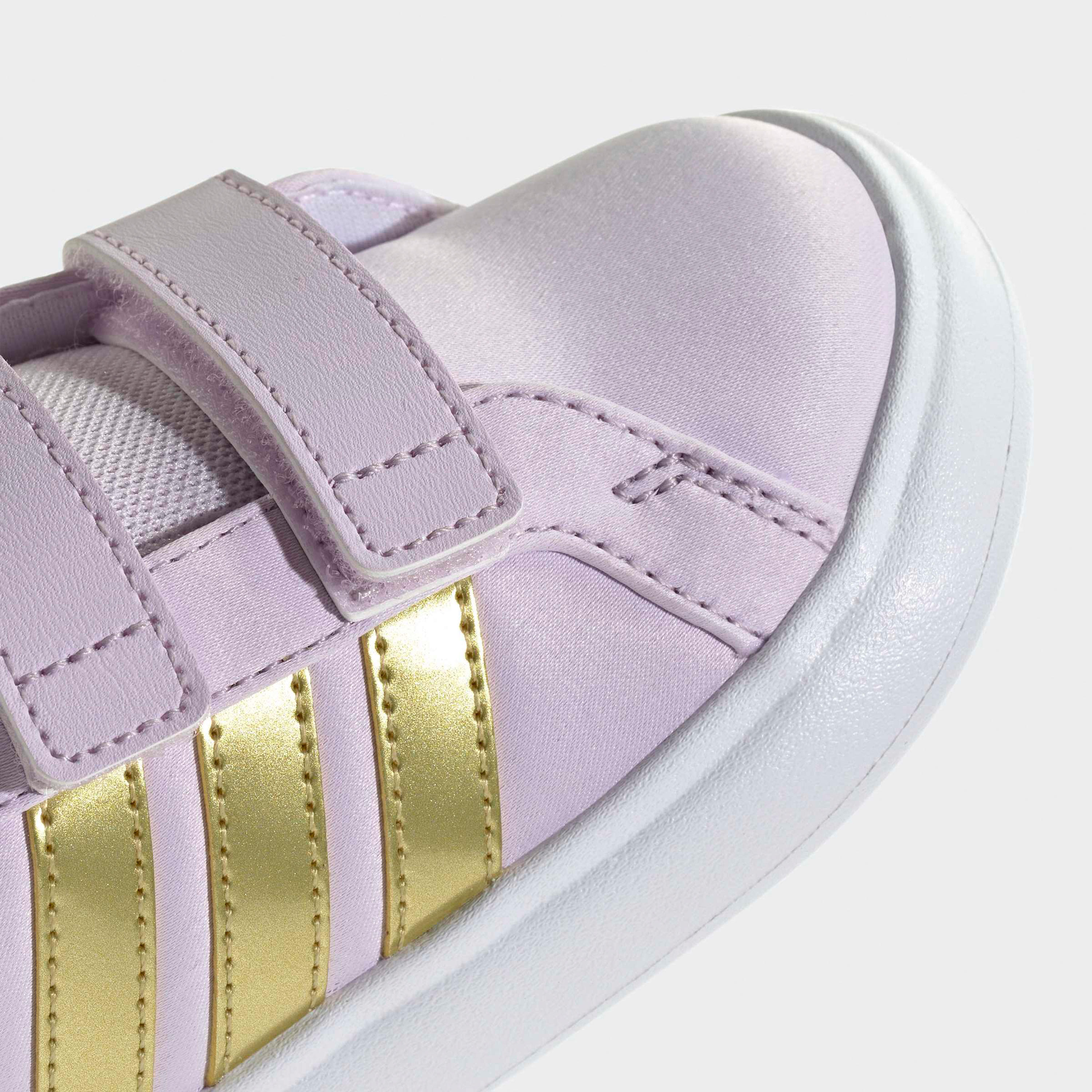 Adidas Grand Court Elsa Sneakers with Hook & Loop, Frozen-baby-girls-shoes-closedshoes-image-8