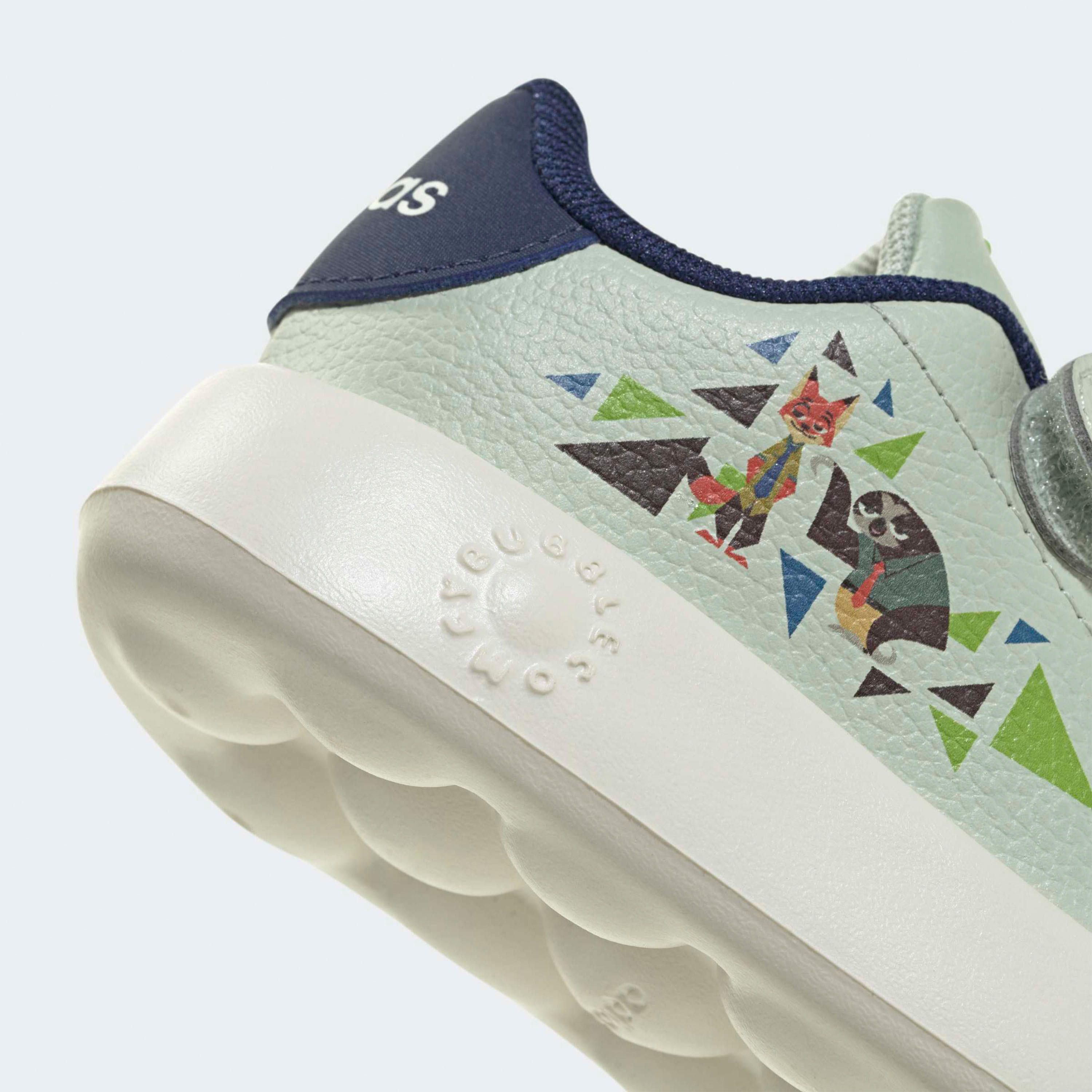 Adidas Advantage Zootopia CF Sneakers with Hook & Loop-baby-girls-shoes-closedshoes-image-6