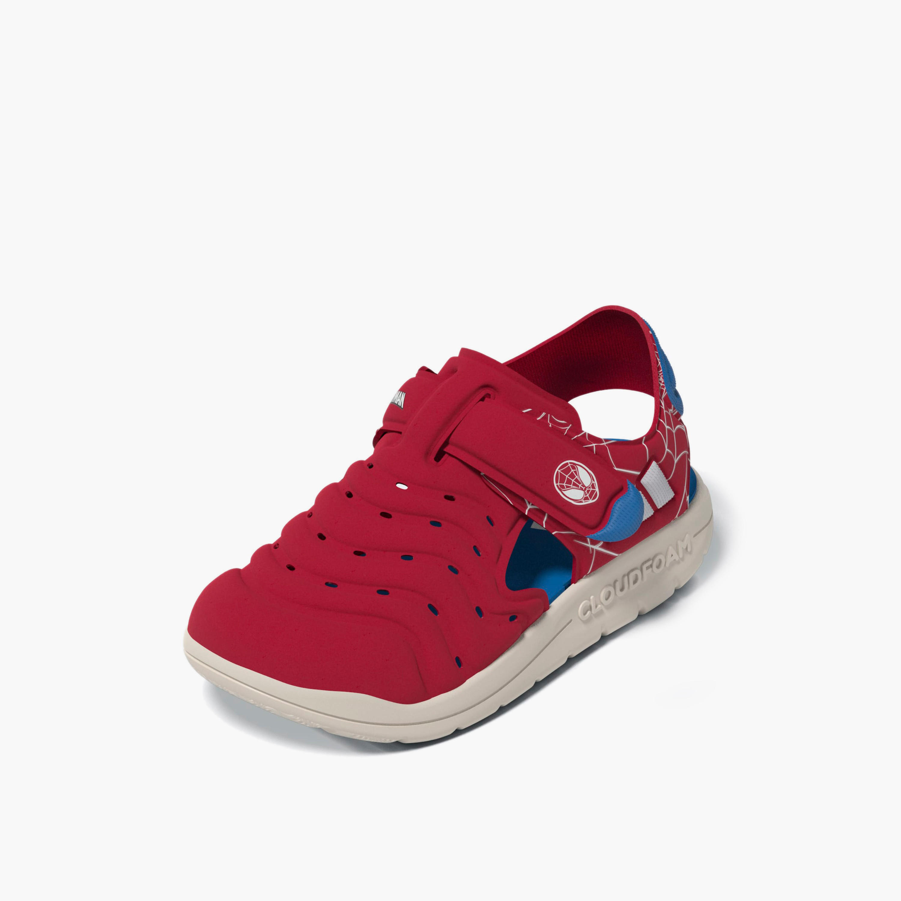 Adidas Sandals with Hook & Loop Closure, Spider-Man Print-boys-shoes-sandals-image-1