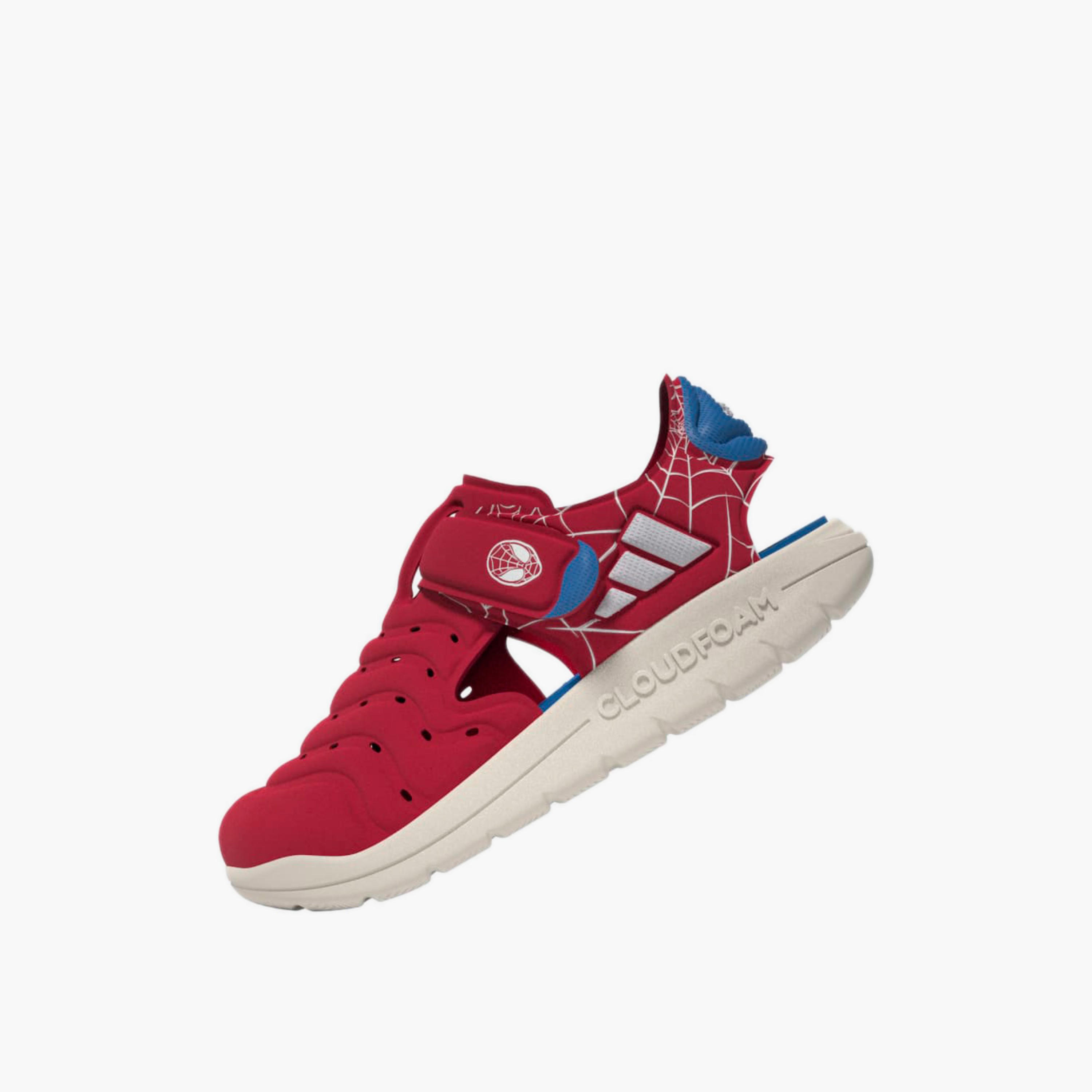 Adidas Sandals with Hook & Loop Closure, Spider-Man Print-boys-shoes-sandals-image-5