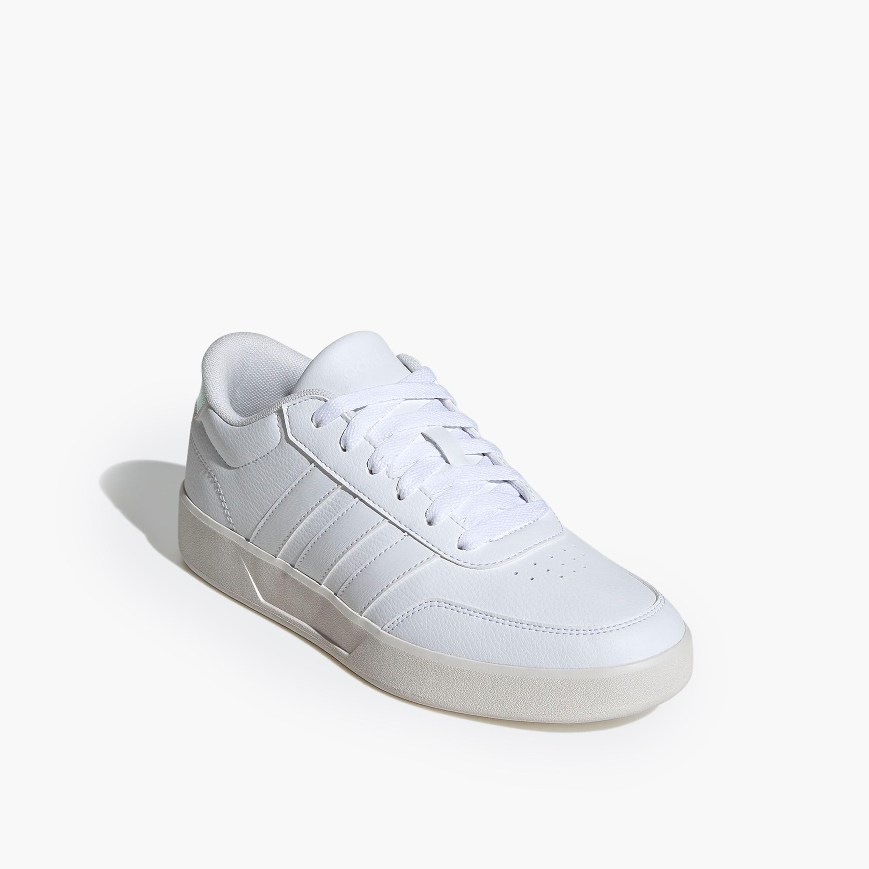 adidas Women BREAKNET 3.0 Perforated Lace-Up Sneakers-women-shoes-sneakers-image-1