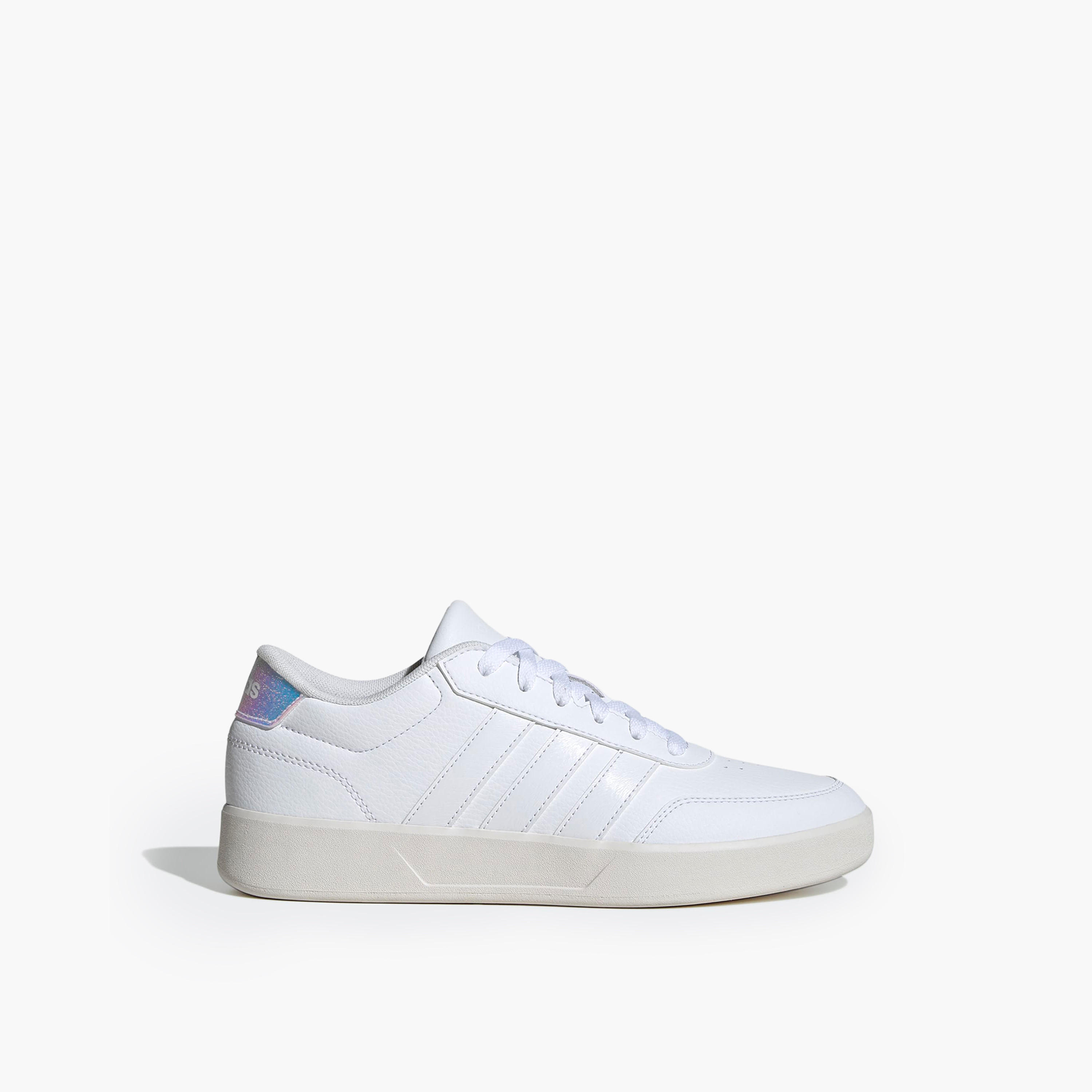 adidas Women BREAKNET 3.0 Perforated Lace-Up Sneakers-women-shoes-sneakers-image-2