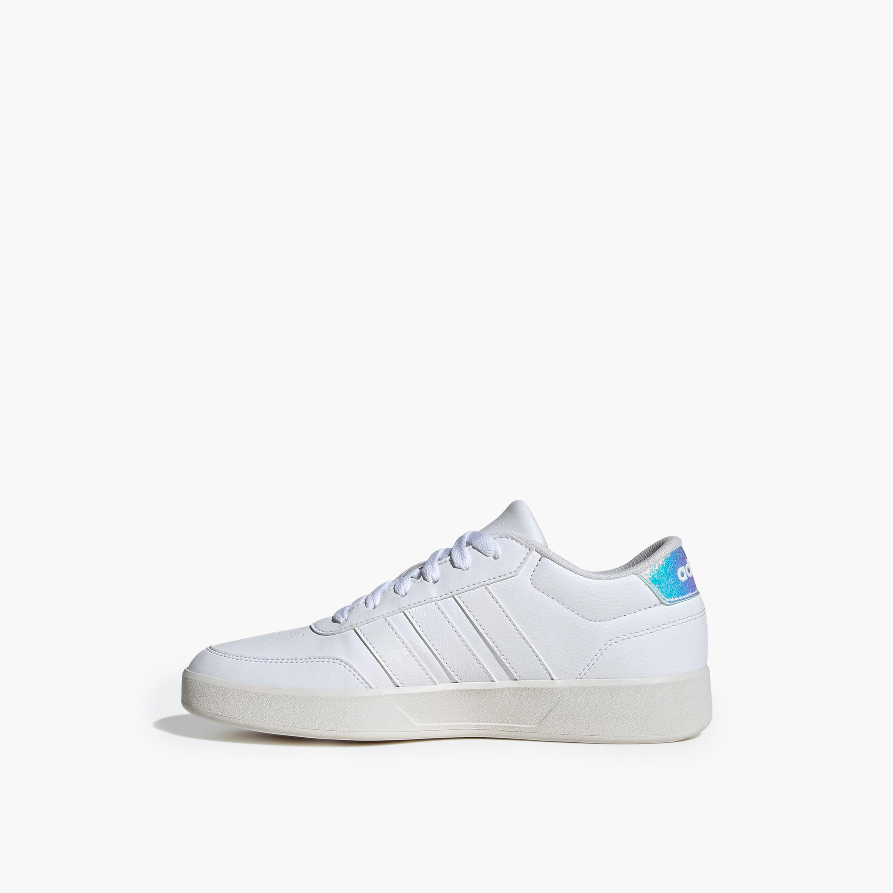 adidas Women BREAKNET 3.0 Perforated Lace-Up Sneakers-women-shoes-sneakers-image-4