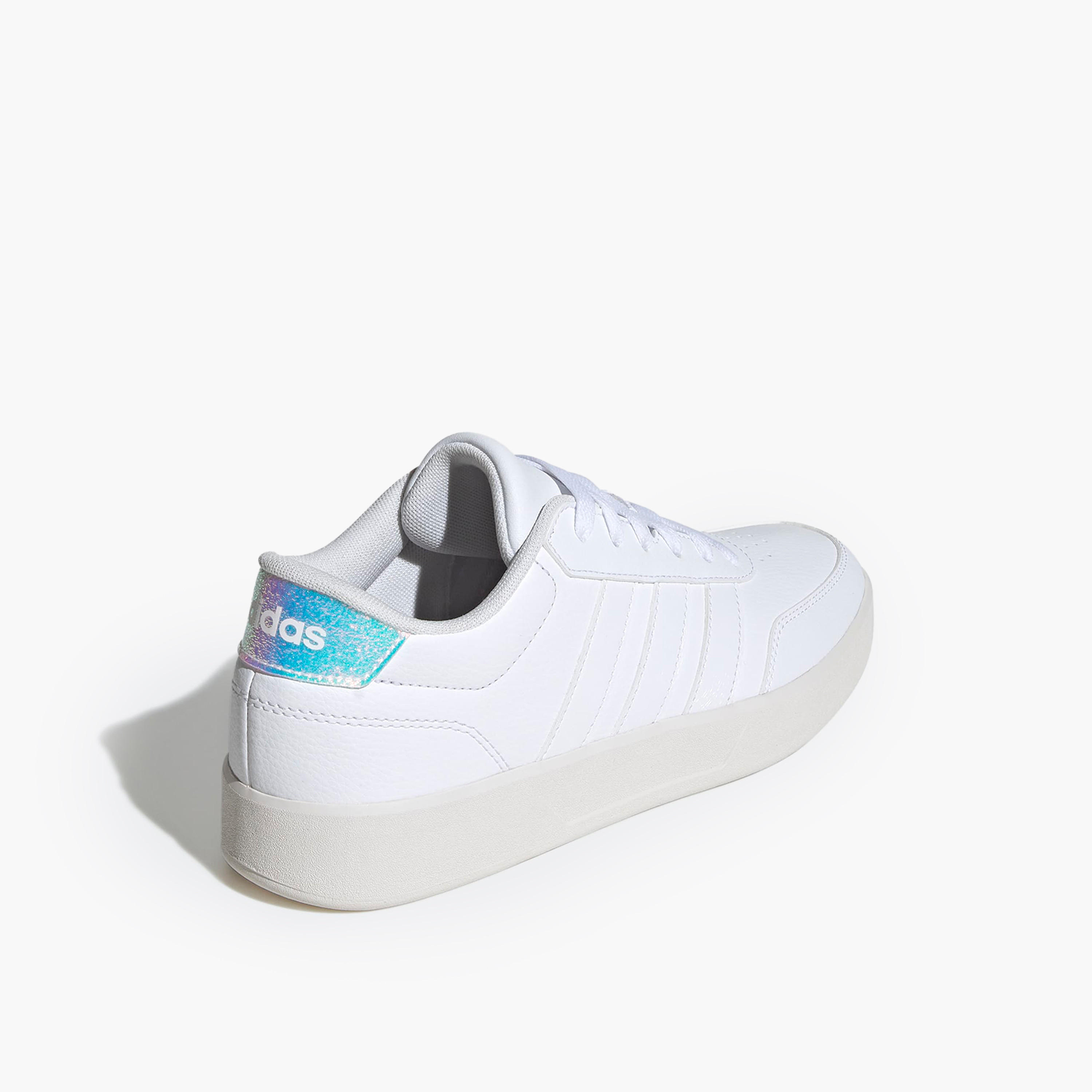 adidas Women BREAKNET 3.0 Perforated Lace-Up Sneakers-women-shoes-sneakers-image-5