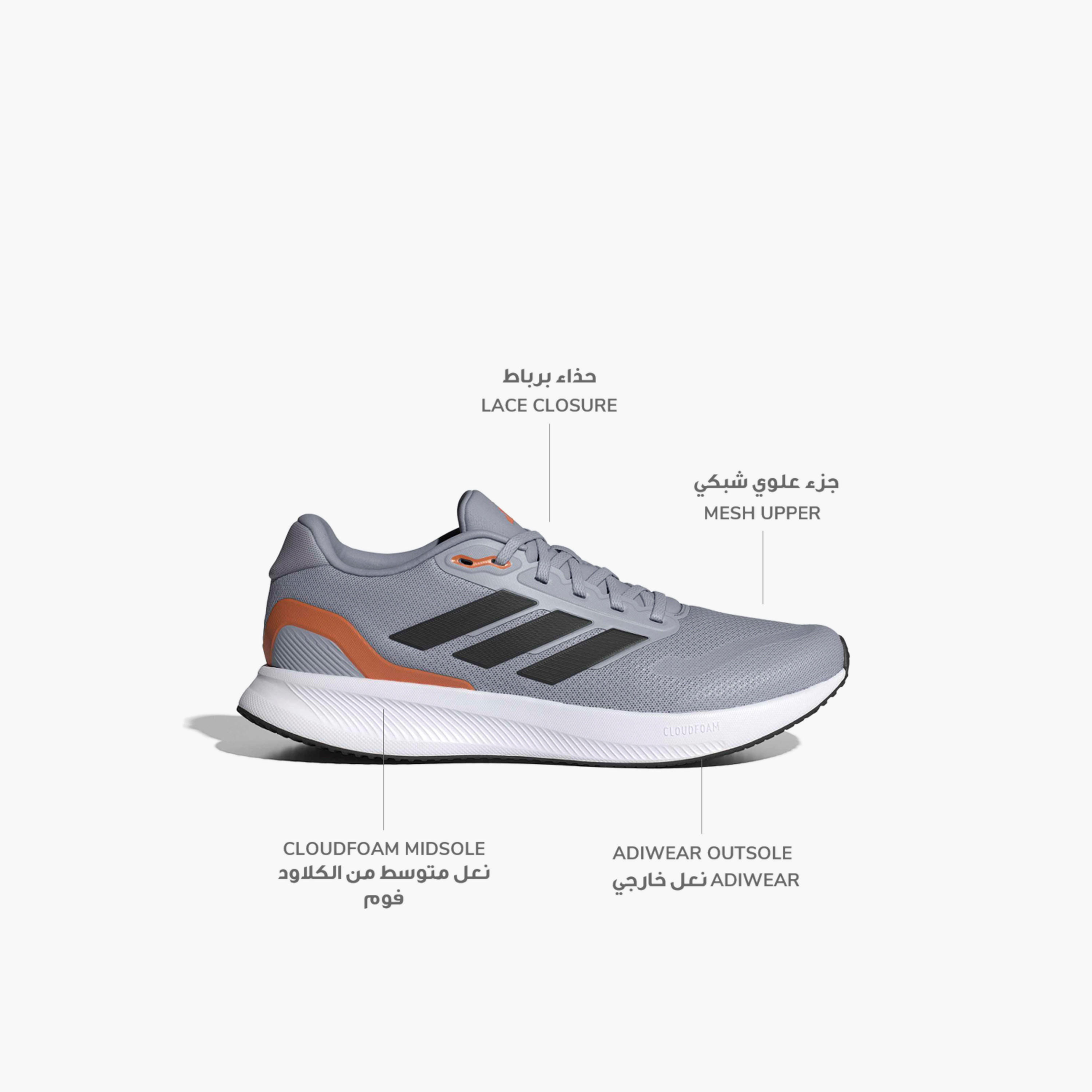 حذاء جري برباط رنفالكون 5 للرجال من أديداس-sports-men-shoes-image-2