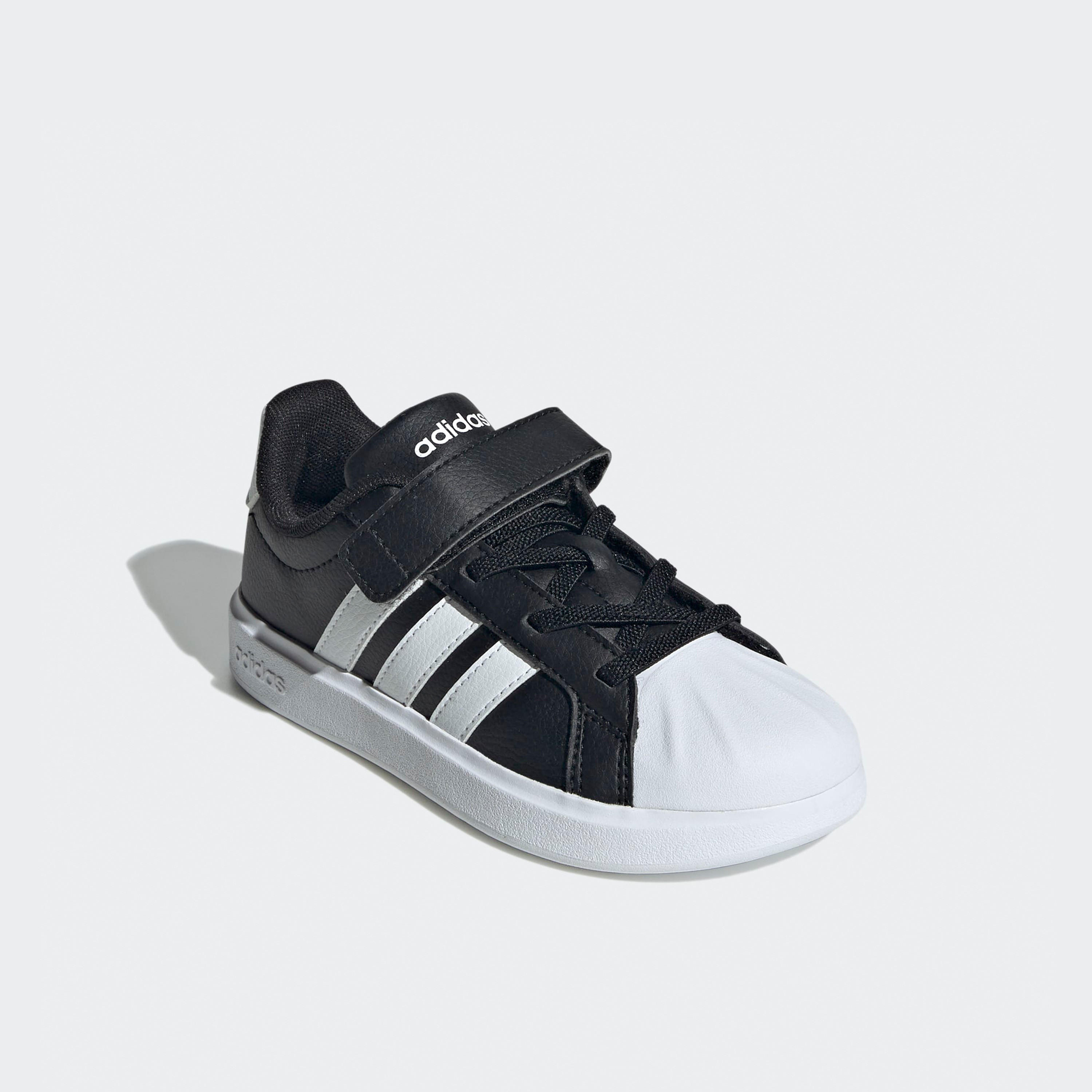 حذاء سنيكرز بطول الكاحل وشريط إغلاق لاصق ستريت توك للأولاد من أديداس-sports-boys-shoes-image-1