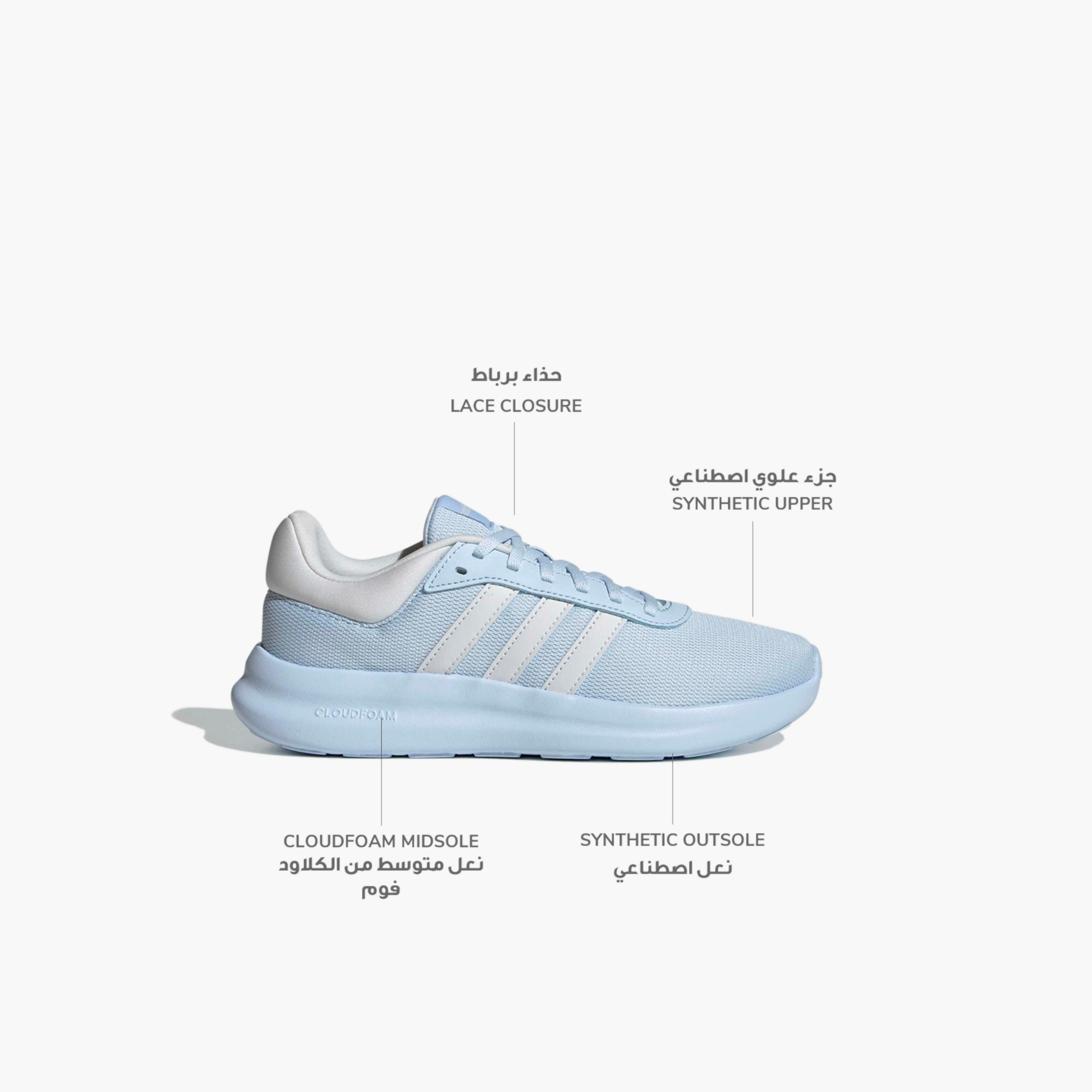 Adidas Women Lite Racer 4.0 Lace-Up Ankle Sneakers-sports-women-shoes-image-2