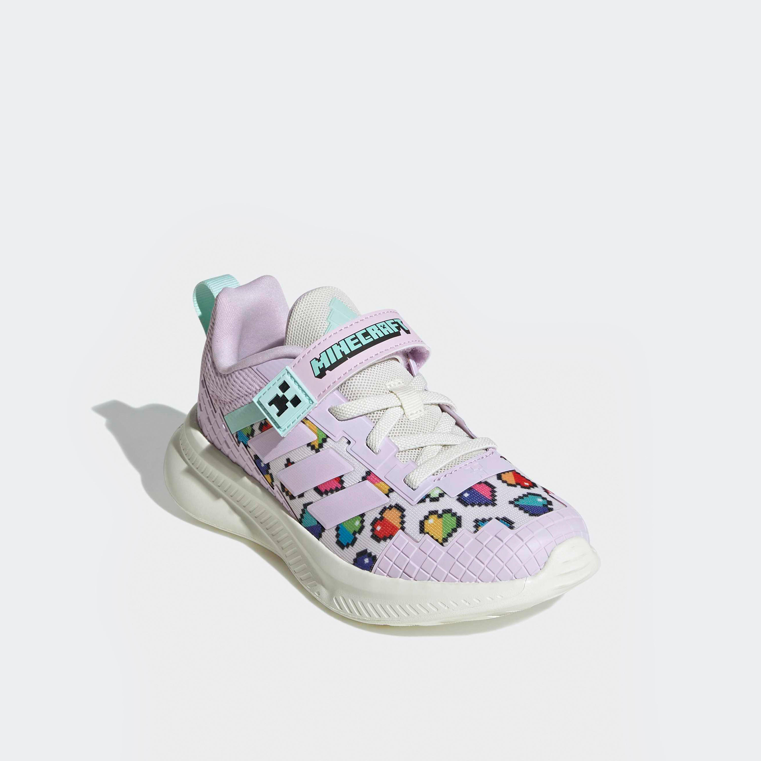 Adidas Girls Minecraft Fortarun EL Hook & Loop Sneakers-girls-shoes-sneakers-image-1