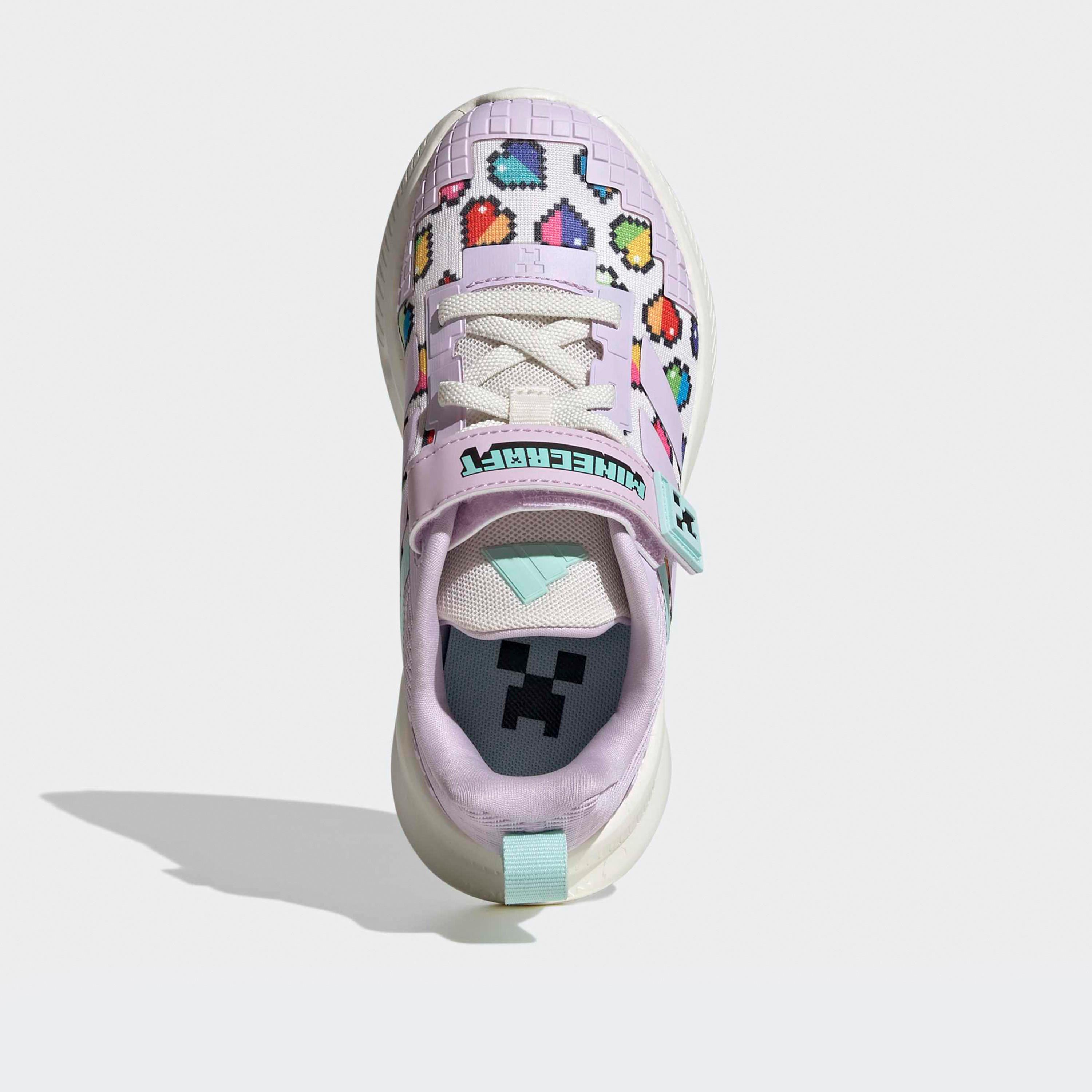 Adidas Girls Minecraft Fortarun EL Hook & Loop Sneakers-girls-shoes-sneakers-image-4