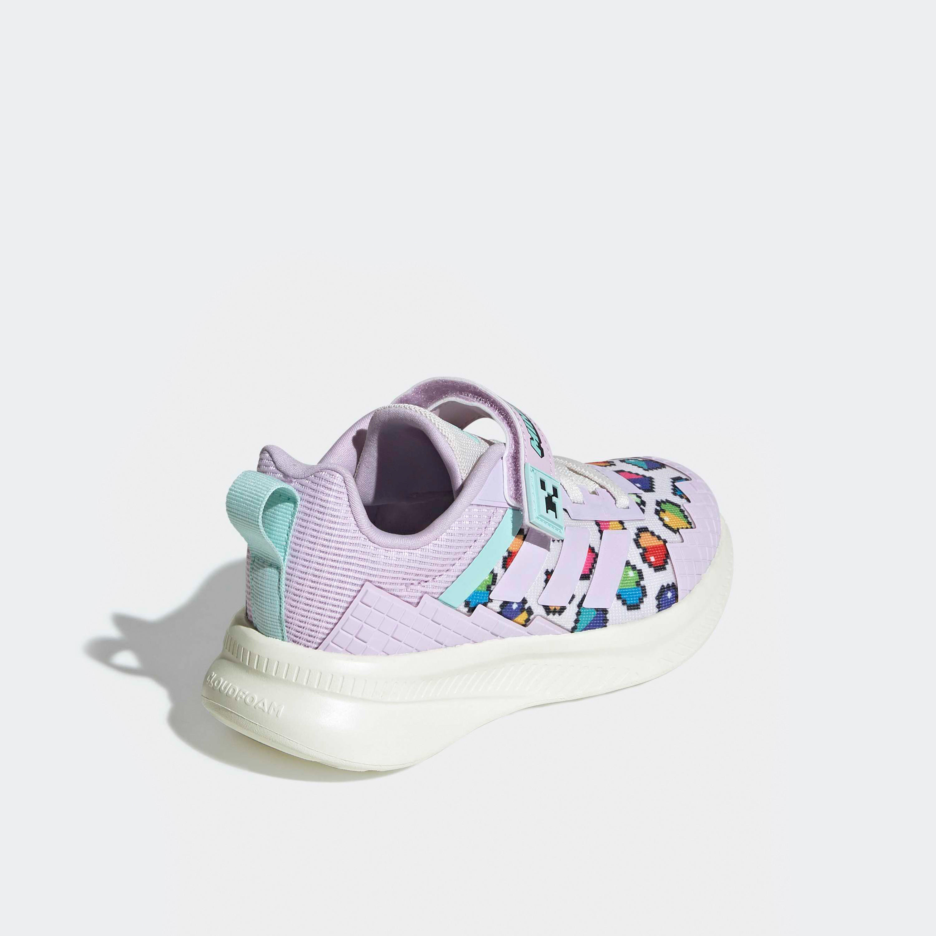Adidas Girls Minecraft Fortarun EL Hook & Loop Sneakers-girls-shoes-sneakers-image-5