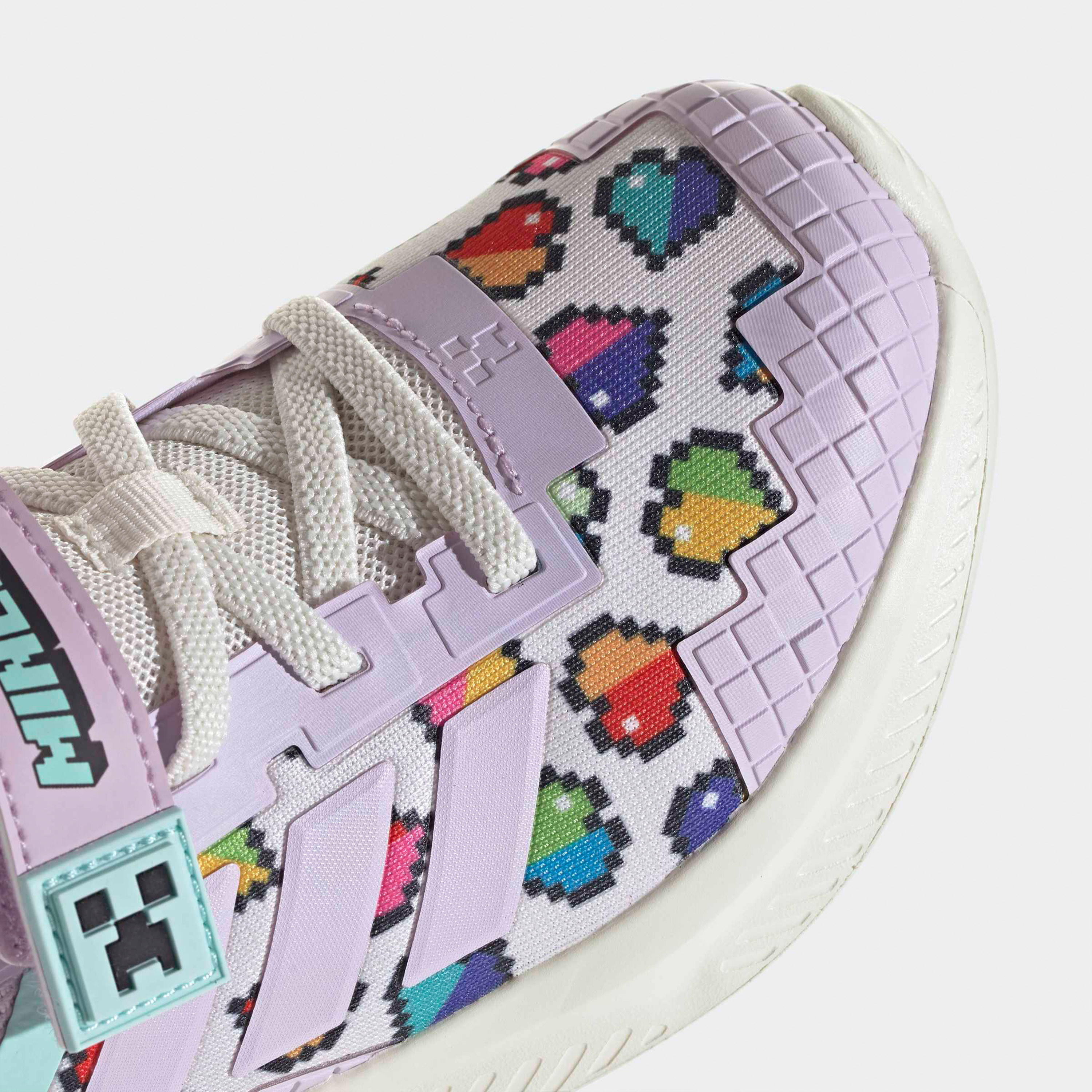 Adidas Girls Minecraft Fortarun EL Hook & Loop Sneakers-girls-shoes-sneakers-image-8