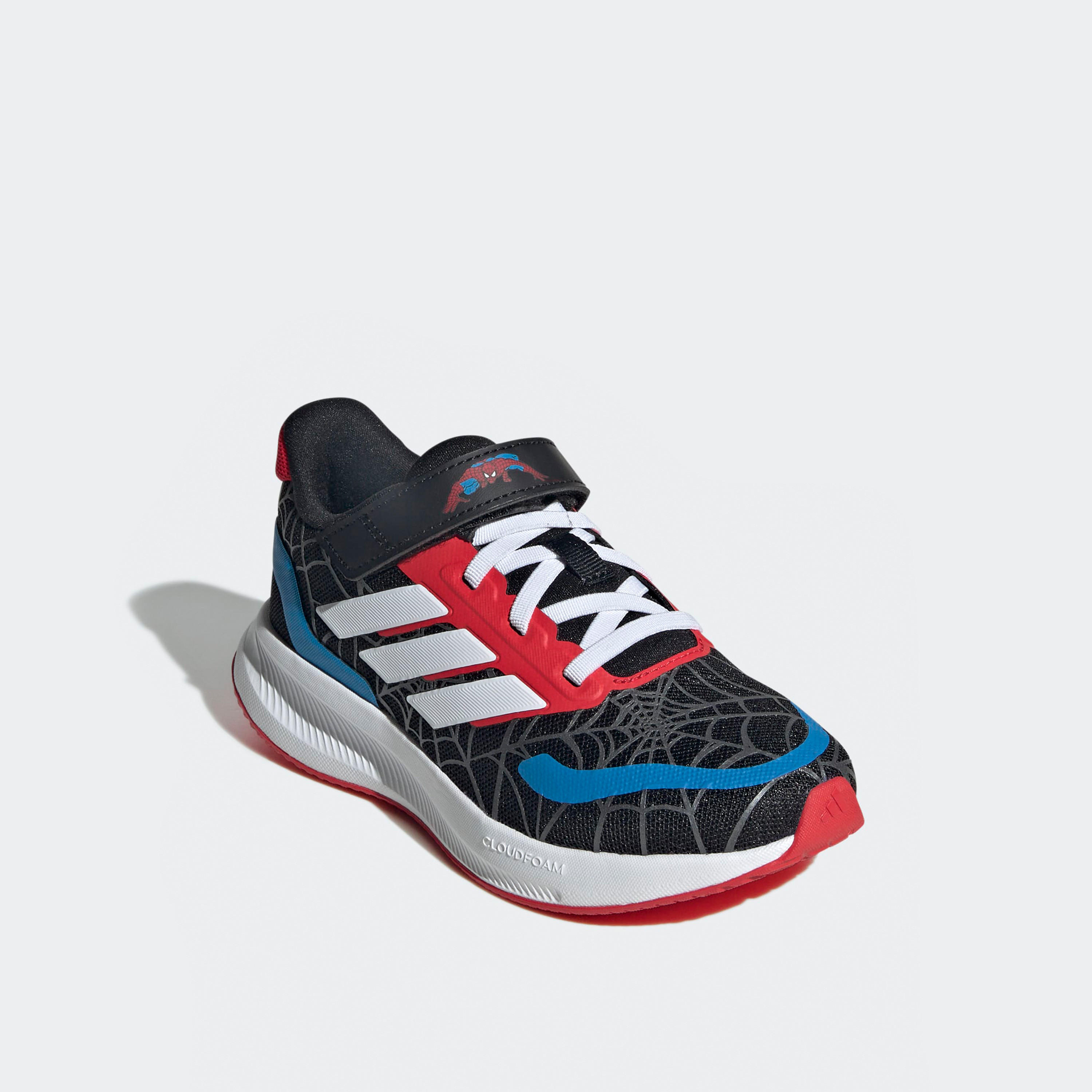 حذاء جري بشريط إغلاق لاصق رنفالكون سبايدر مان إي إل للأولاد من أديداس-sports-boys-shoes-image-1