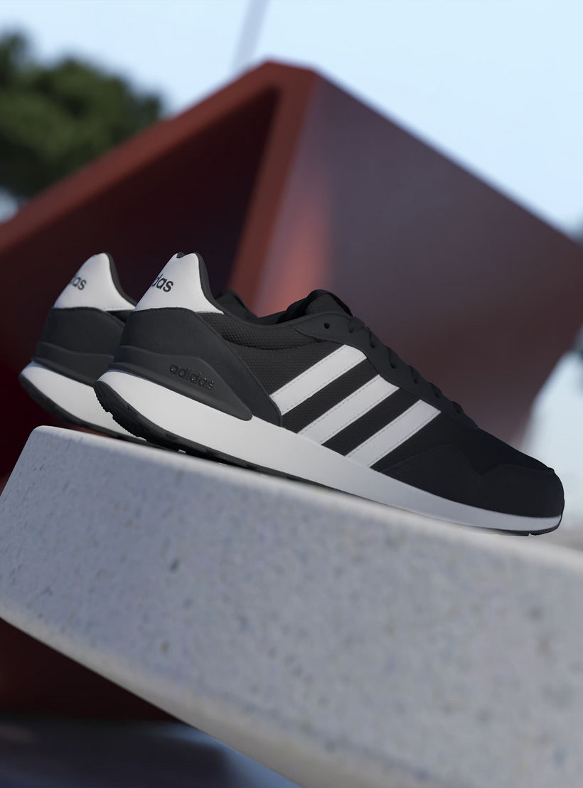 Adidas Men Run 60s 4.0 Textured Lace-Up Sports Shoes-sports-men-shoes-image-11