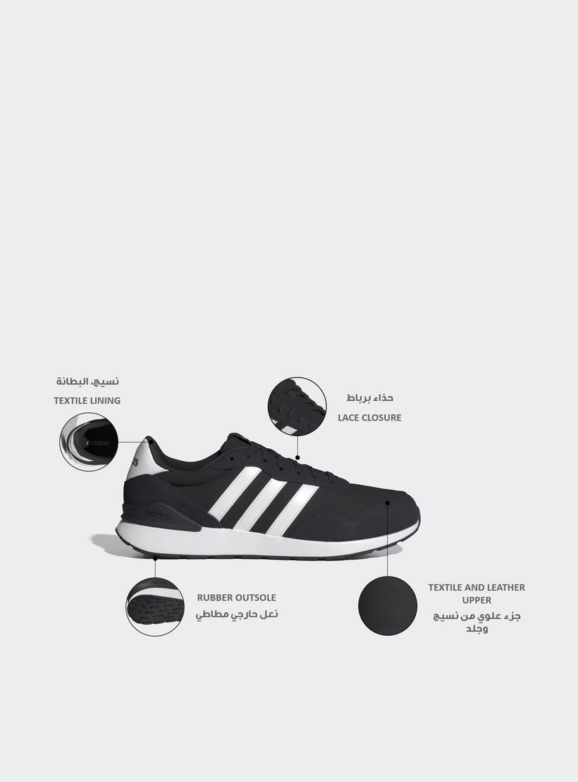 Adidas Men Run 60s 4.0 Textured Lace-Up Sports Shoes-sports-men-shoes-image-2