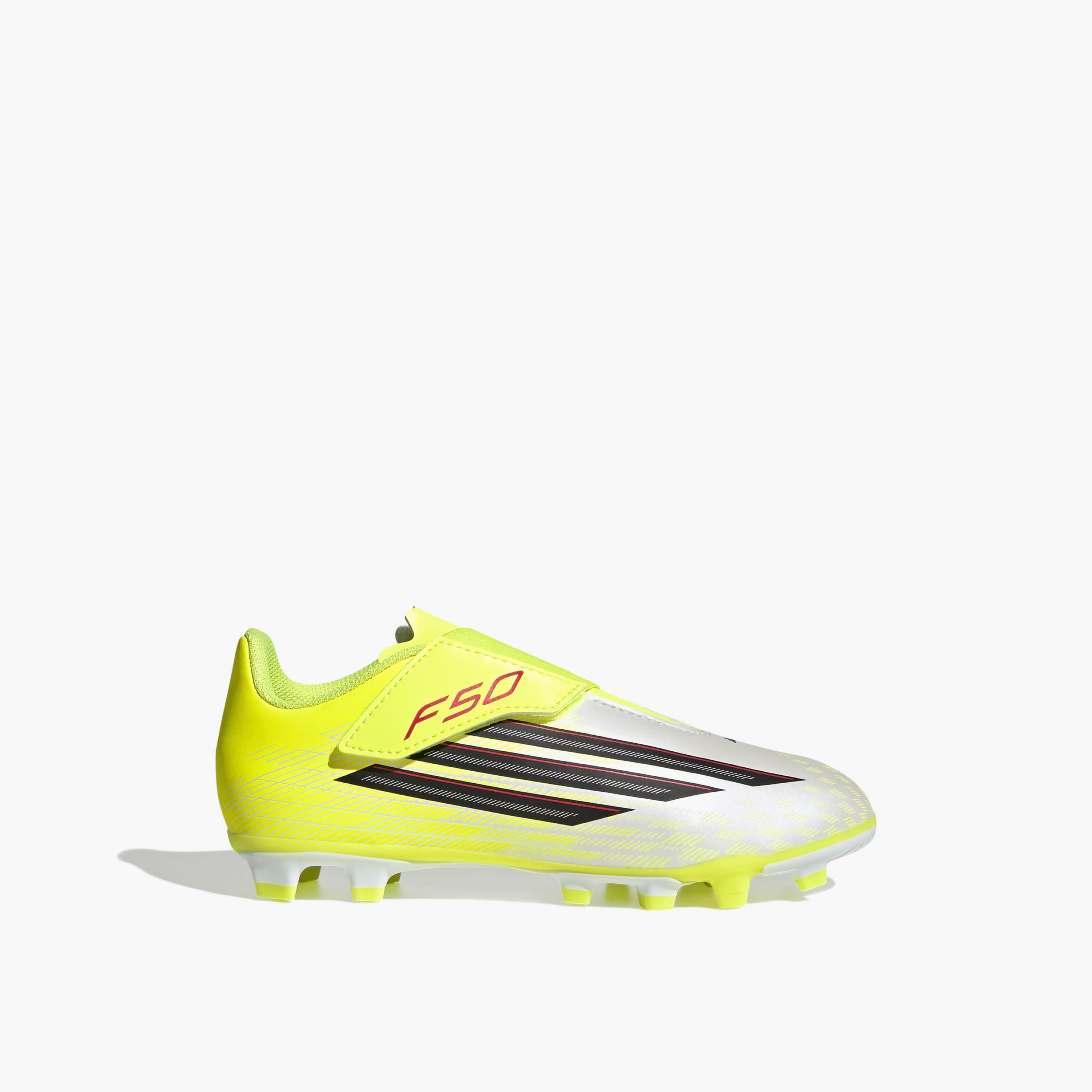 Adidas Boys F50 Club Vel FG/MG Hook & Loop Football Firm Ground Shoes-sports-gear-football-shoes-firmground-image-2