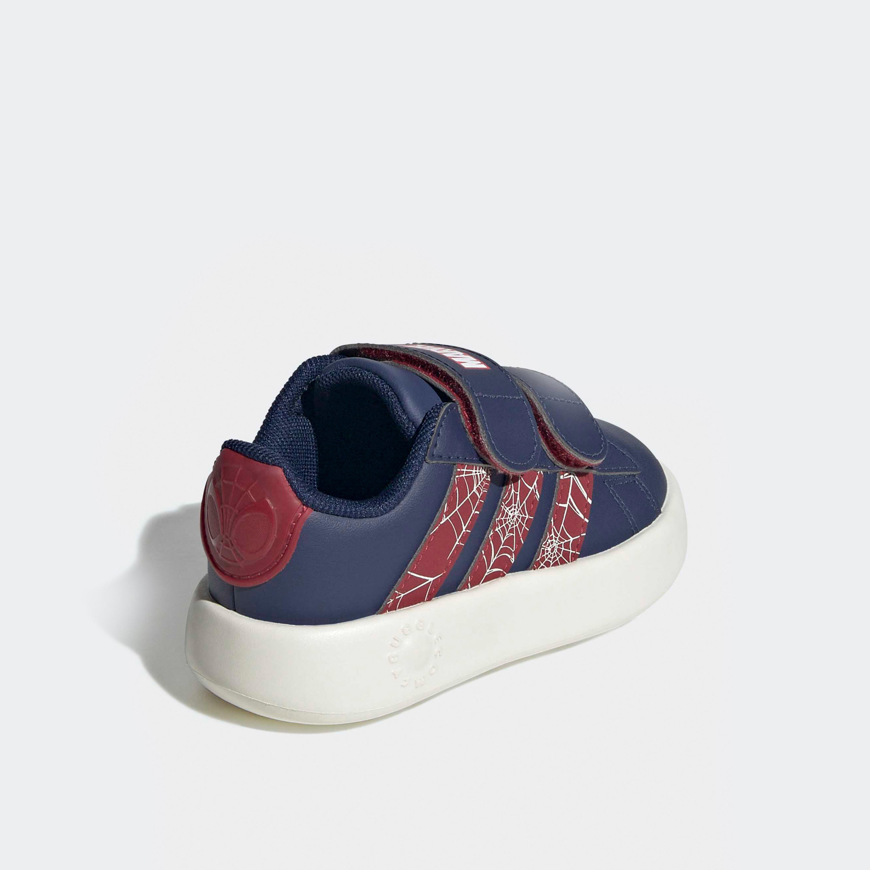 Adidas Grand Court Spider-Man CF Sneakers with Hook & Loop Closure-sports-boys-shoes-image-5