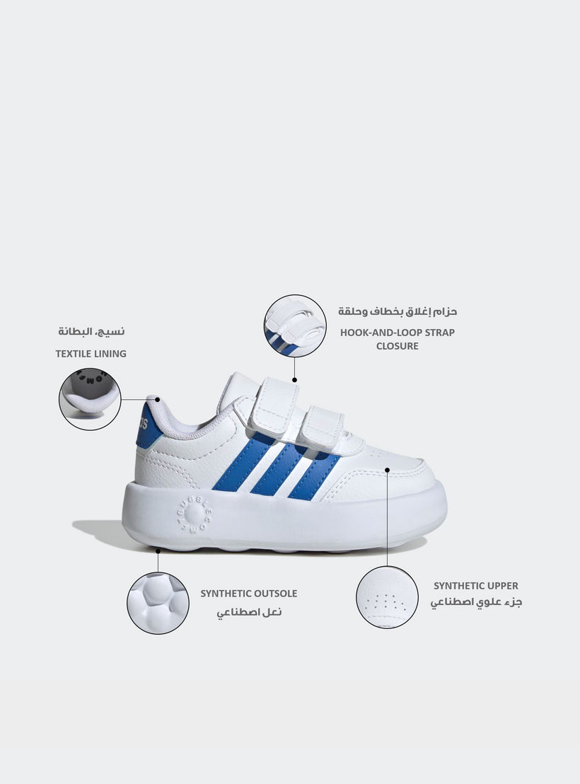 Adidas Boys Breaknet 3.0 CF I Hook & Loop Ankle Sneakers-sports-boys-shoes-image-2