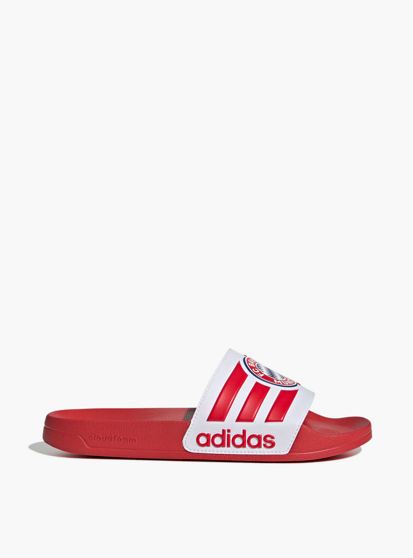Adidas Men Adilette Shower Bayern Munich Logo Print Slides-men-shoes-flipflopsandslides-image-2