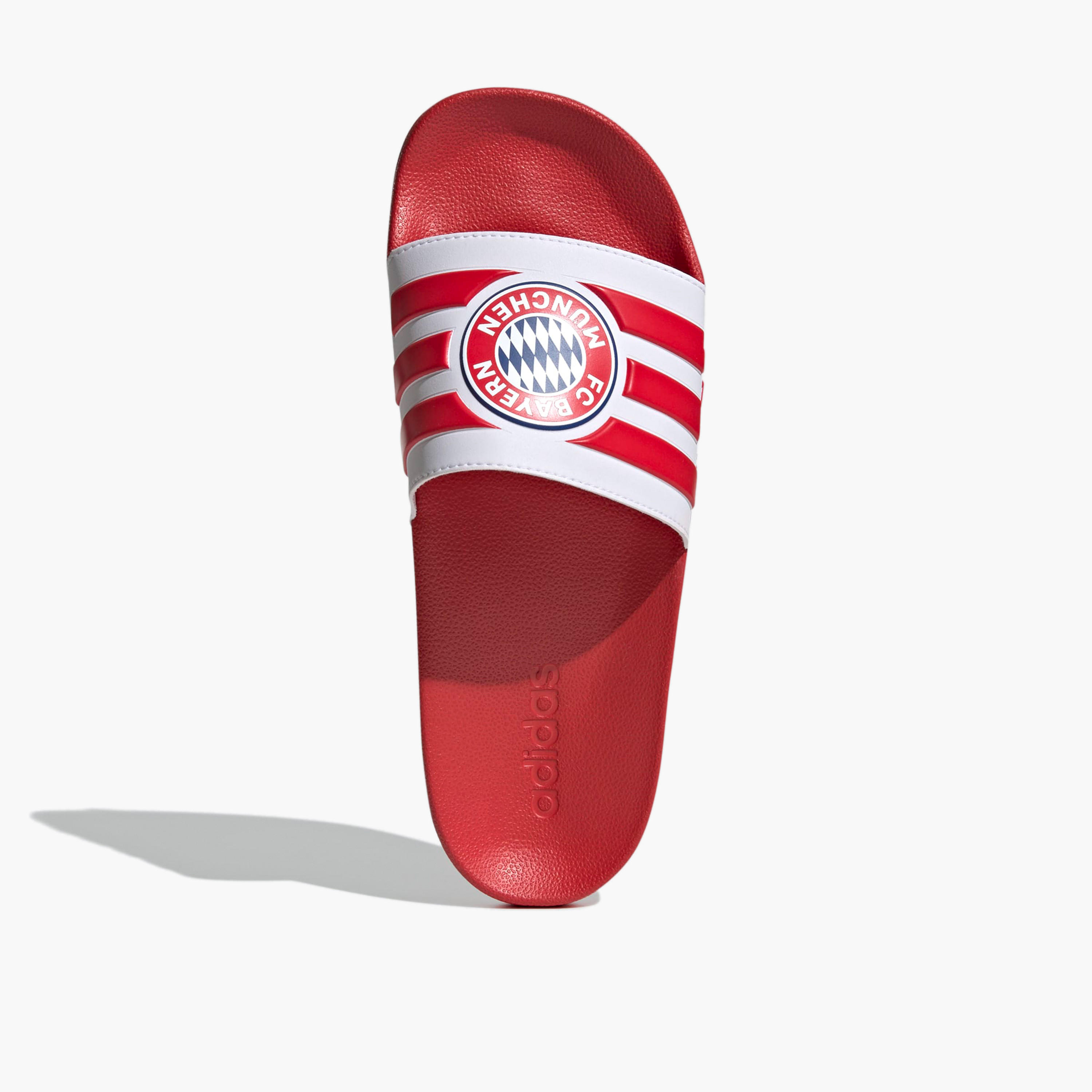 Adidas Men Adilette Shower Bayern Munich Logo Print Slides-men-shoes-flipflopsandslides-image-4