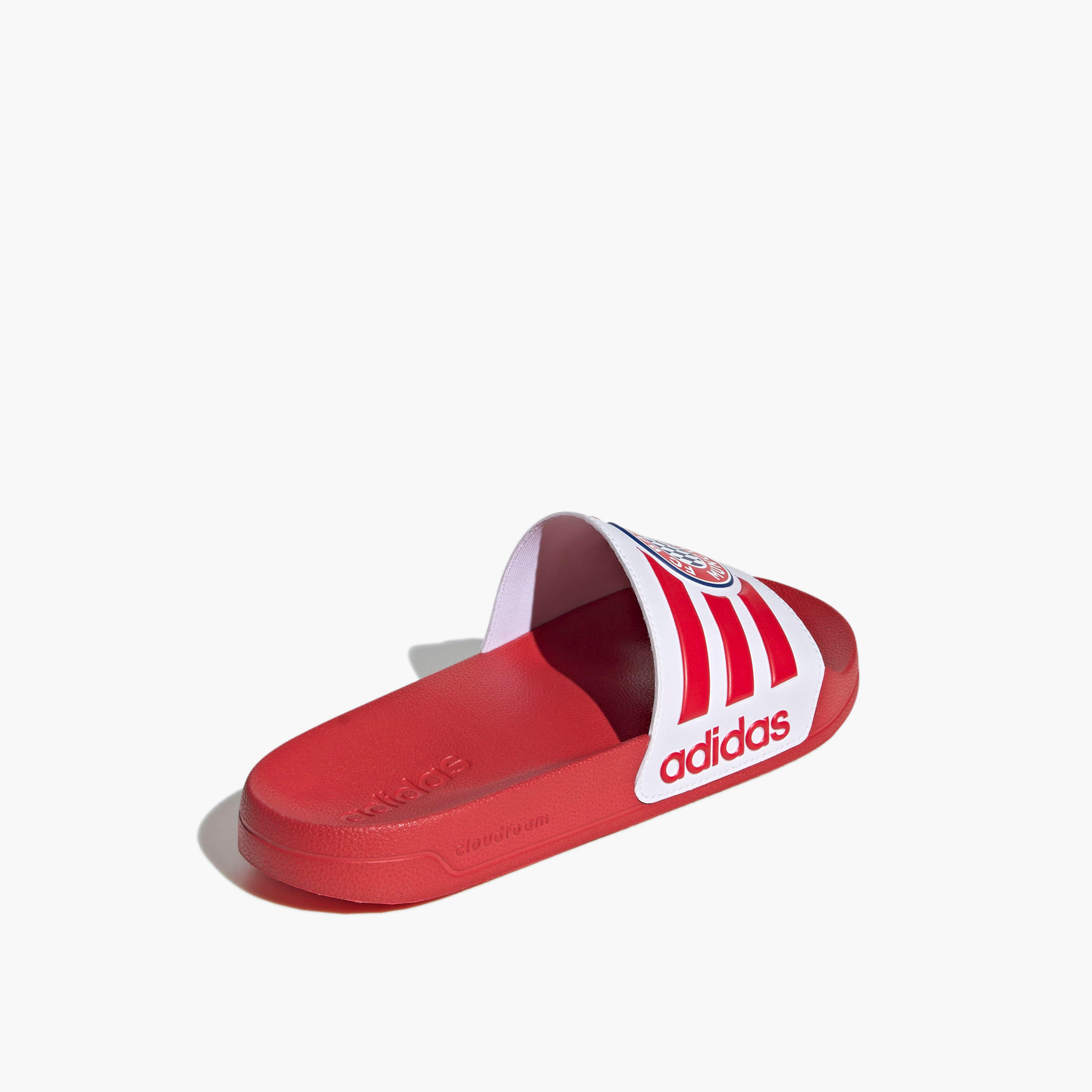 Adidas Men Adilette Shower Bayern Munich Logo Print Slides-men-shoes-flipflopsandslides-image-5