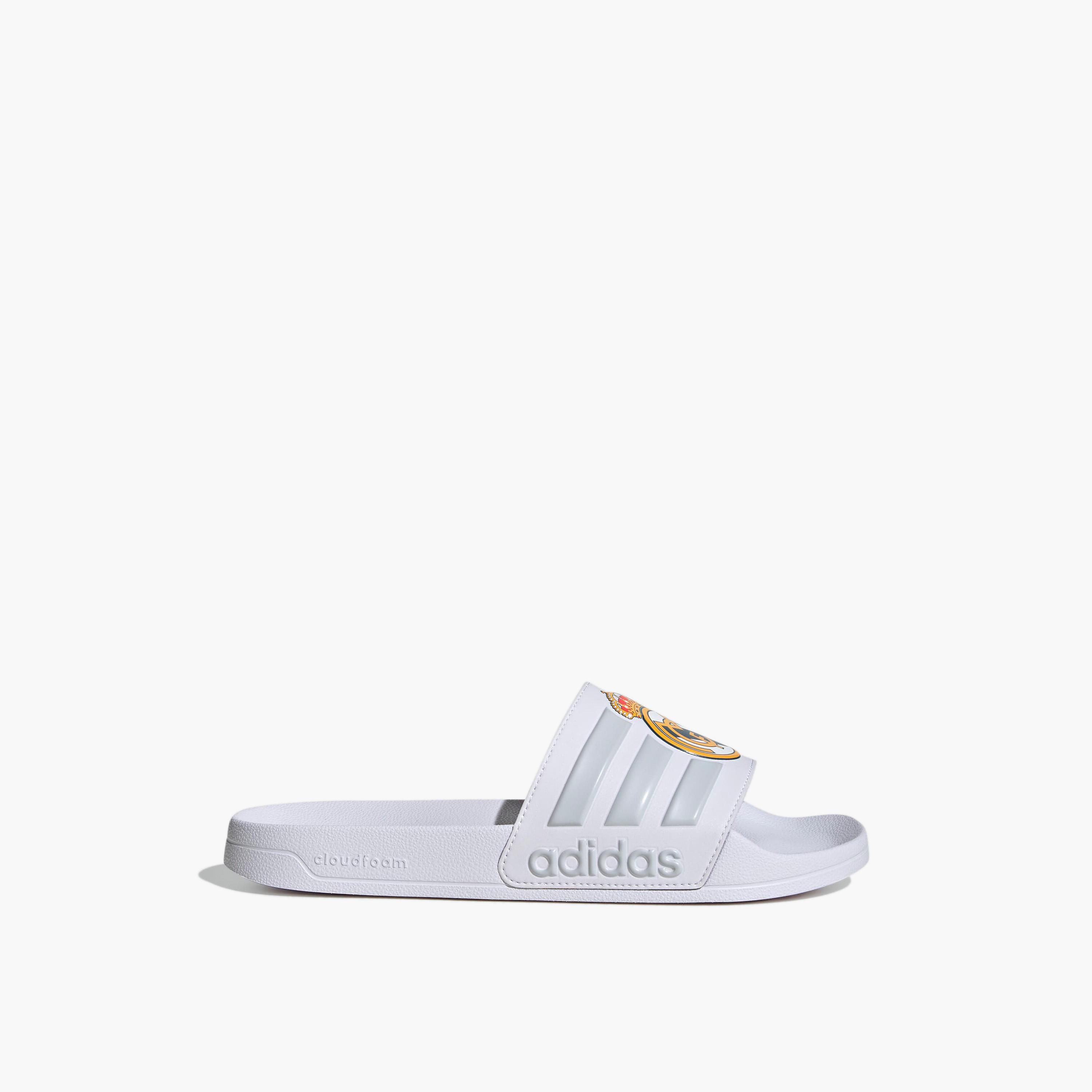 Adidas Men Adilette Shower Real Madrid Logo Print Slides-men-shoes-flipflopsandslides-image-2