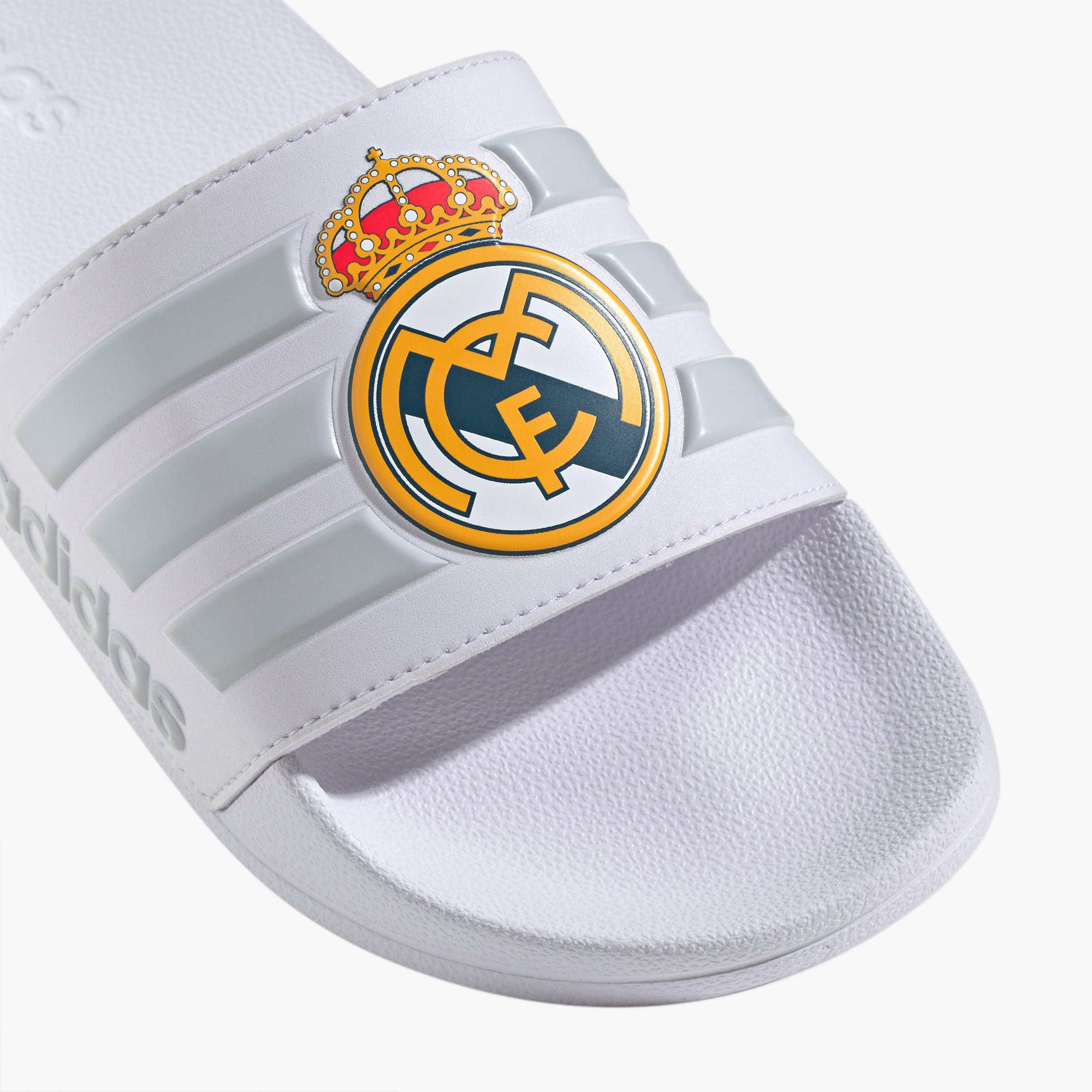 Adidas Men Adilette Shower Real Madrid Logo Print Slides-men-shoes-flipflopsandslides-image-7