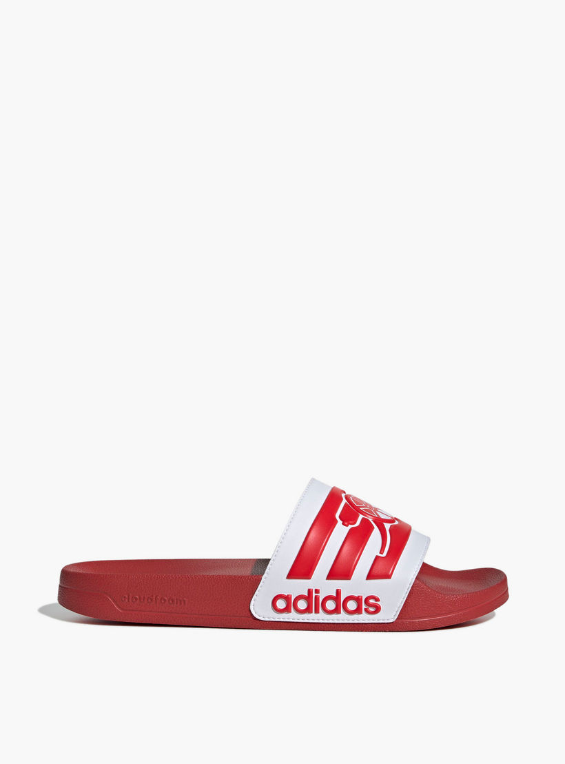 شبشب أديليت شاور بطبعات شعار أرسنال للرجال من أديداس-men-shoes-flipflopsandslides-image-2