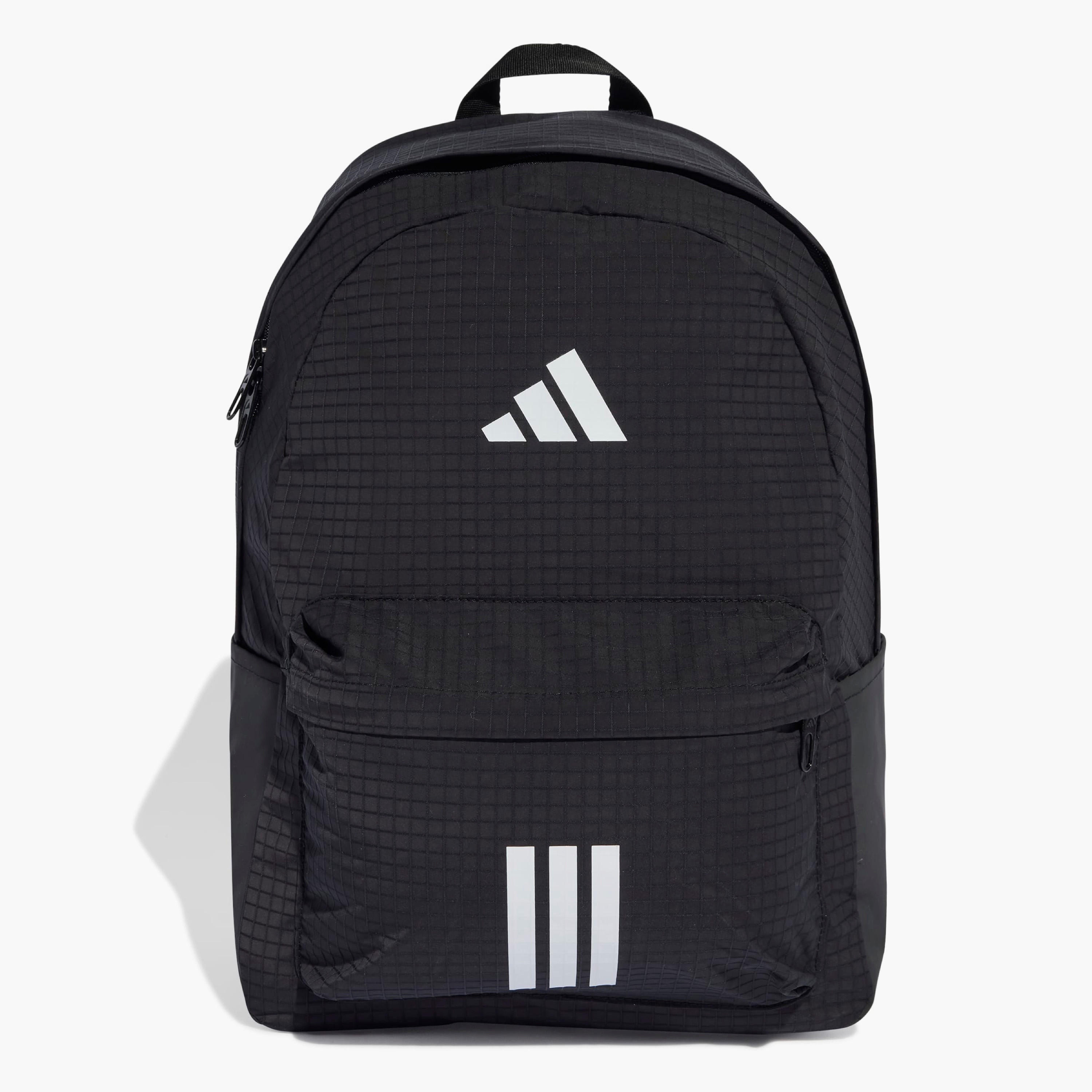 adidas Logo Print Backpack with Adjustable Shoulder Straps-school-bagsandbackpacks-backpacks-image-1