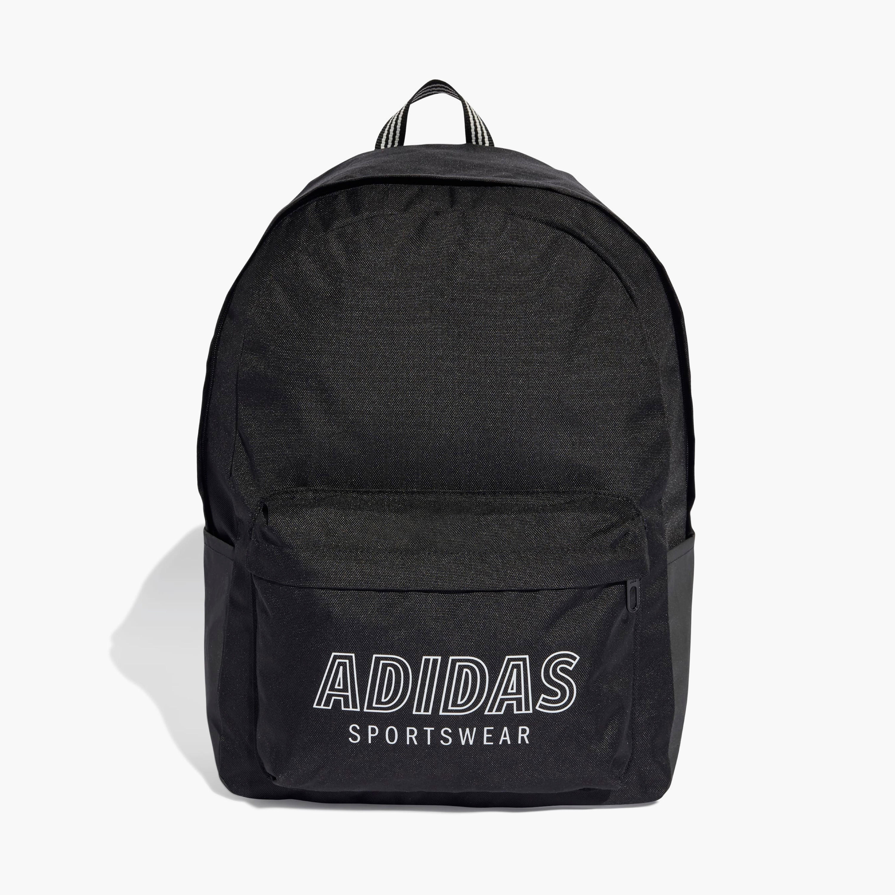 adidas Logo Print School Backpack with Adjustable Shoulder Straps-boys-accessories-bagsandbackpacks-image-1