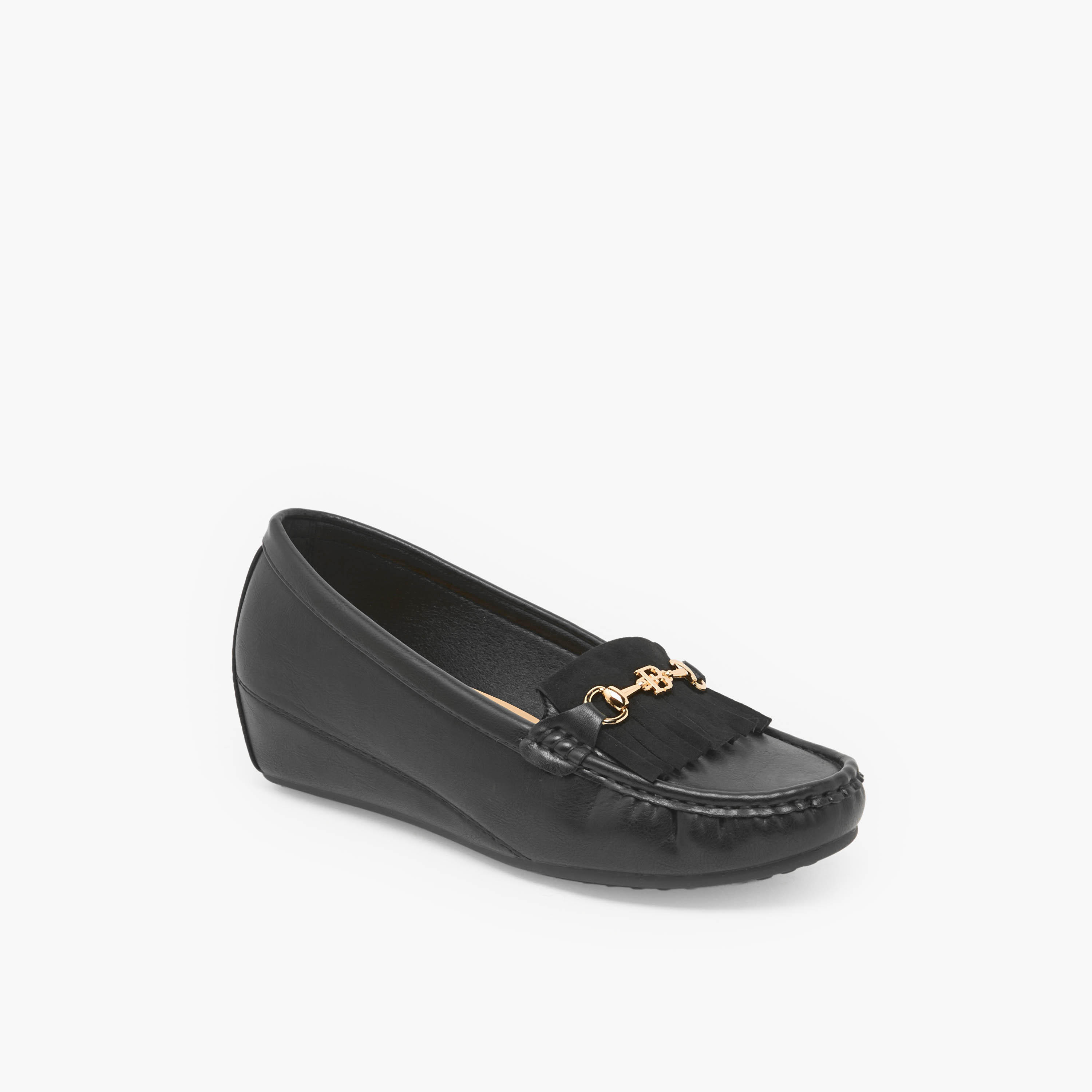 Flora Bella Women Tassel Detail Wedge Loafers-women-shoes-heels-image-2