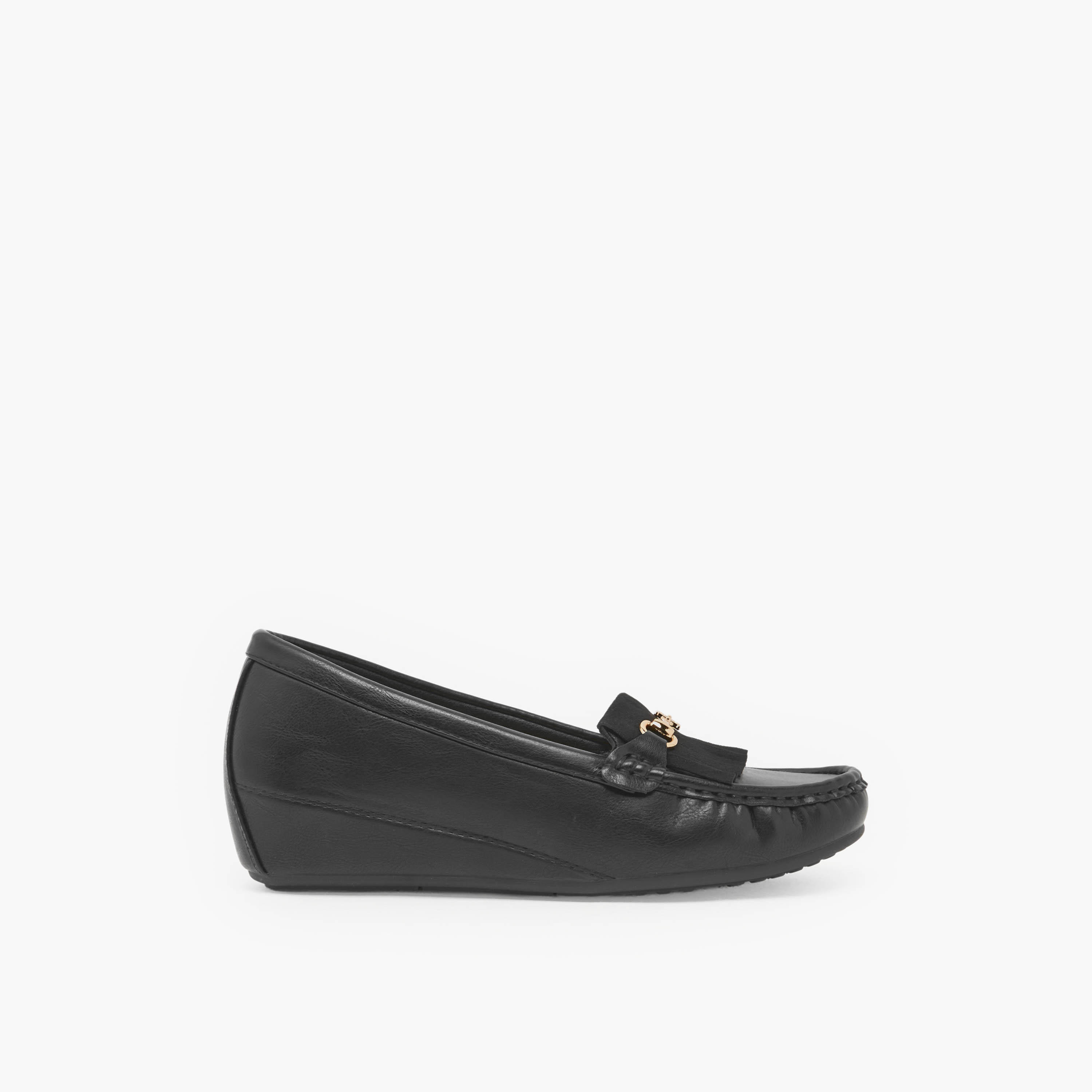 Flora Bella Women Tassel Detail Wedge Loafers-women-shoes-heels-image-3