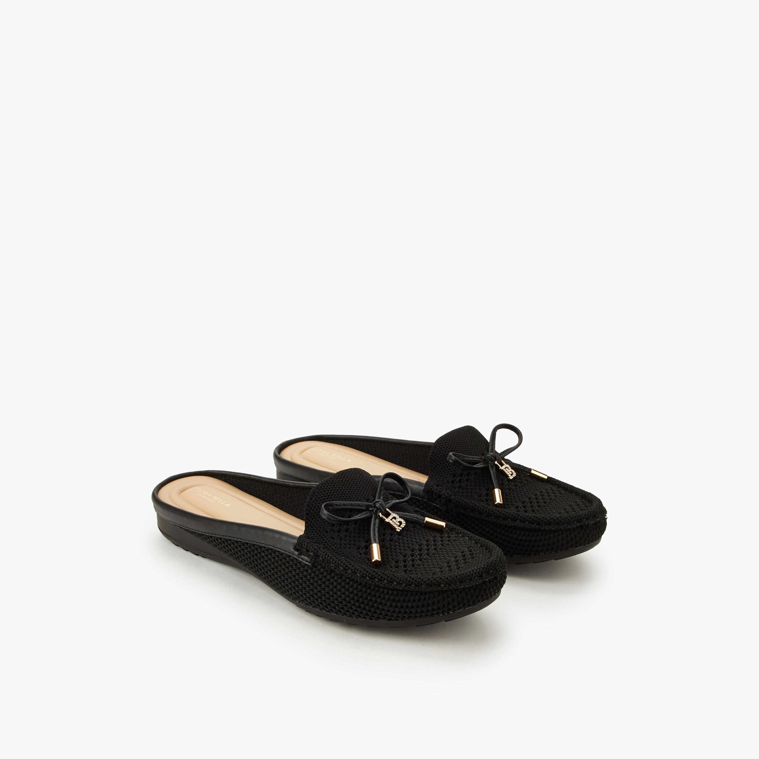 حذاء ميول سهل الارتداء للنساء من فلورا بيلا-women-shoes-flats-mules-image-1
