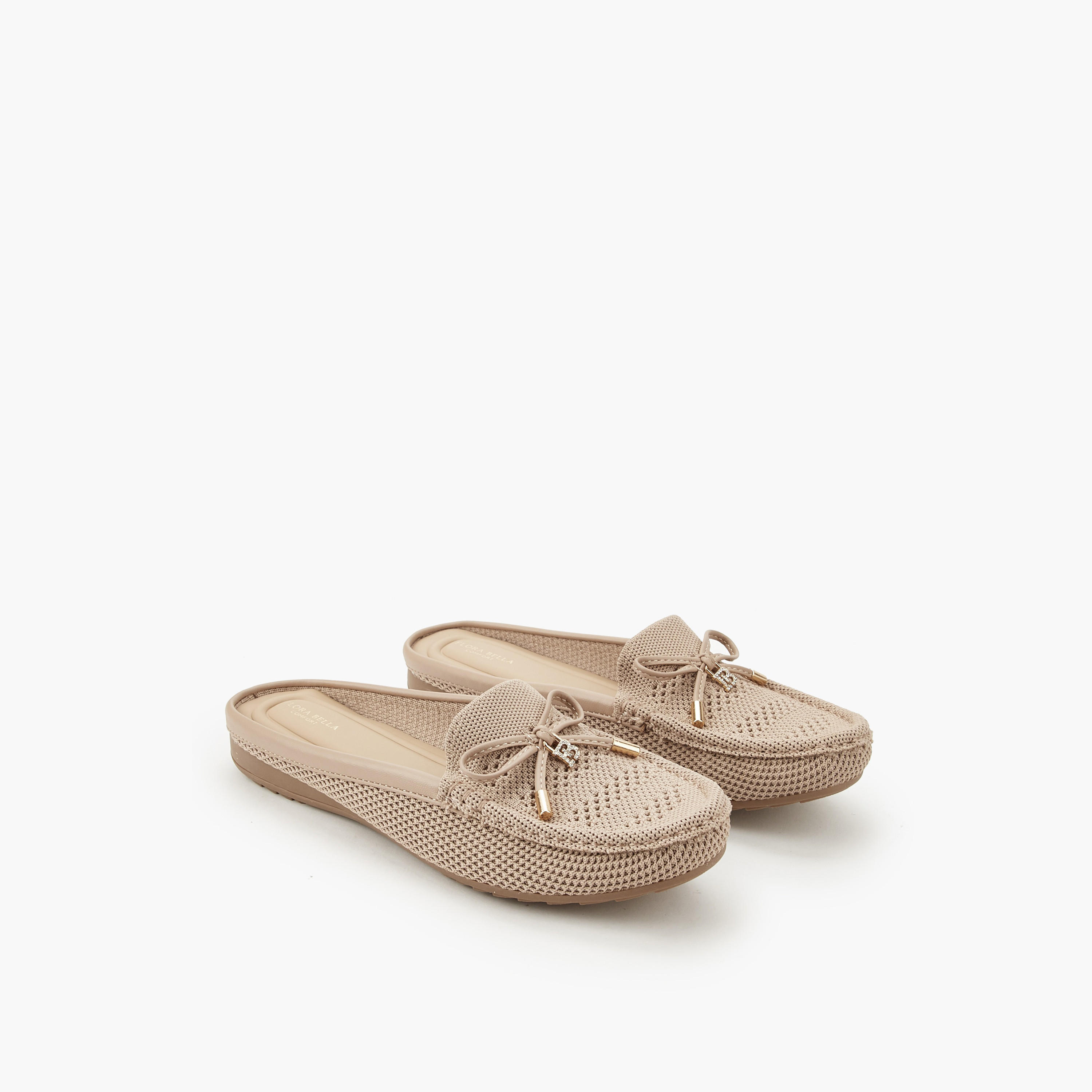 حذاء ميول سهل الارتداء للنساء من فلورا بيلا-women-shoes-flats-mules-image-1