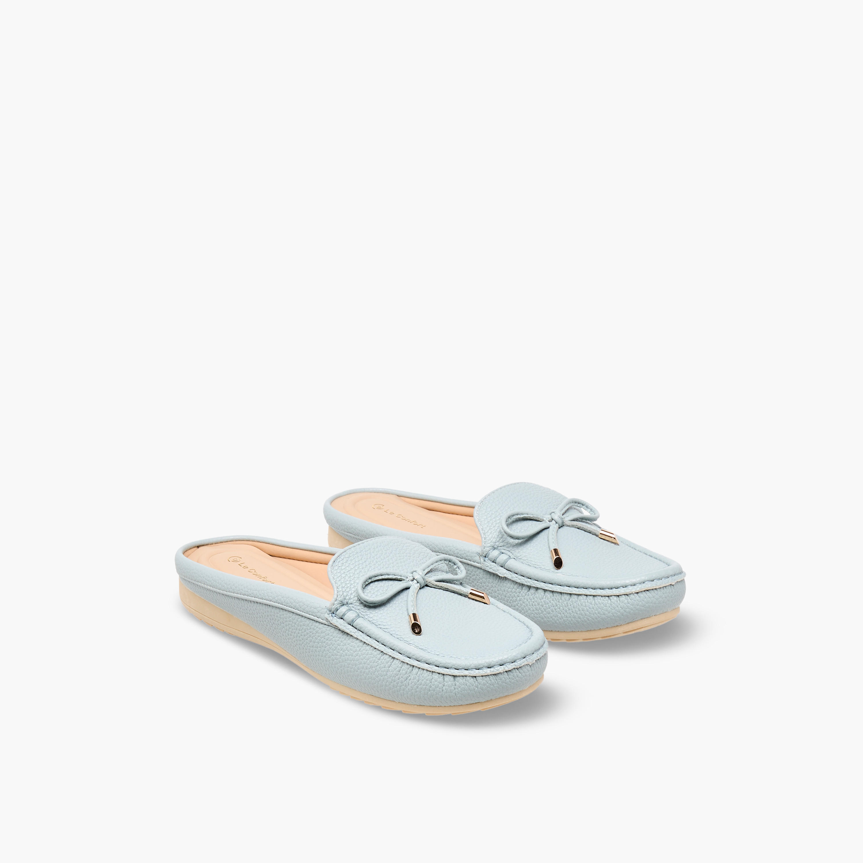 حذاء ميول سهل الارتداء للنساء من لو كونفورت-women-shoes-flats-mules-image-1