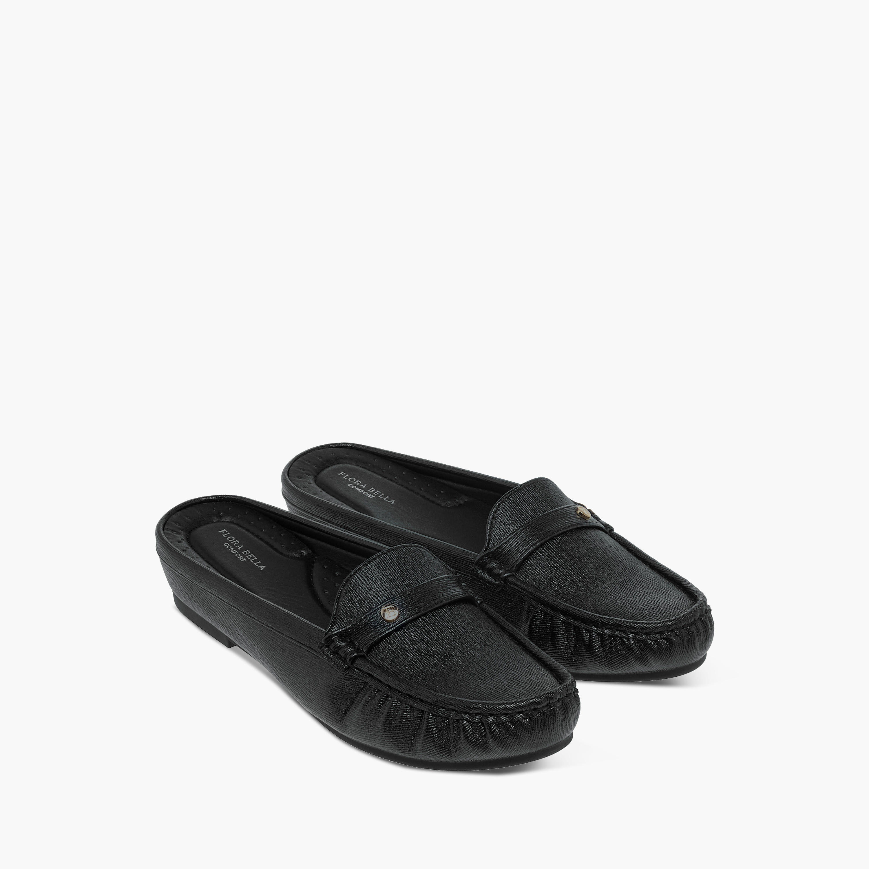 حذاء ميول مريح سهل الارتداء بارز الملمس من فلورا بيلا-women-shoes-flats-mules-image-1
