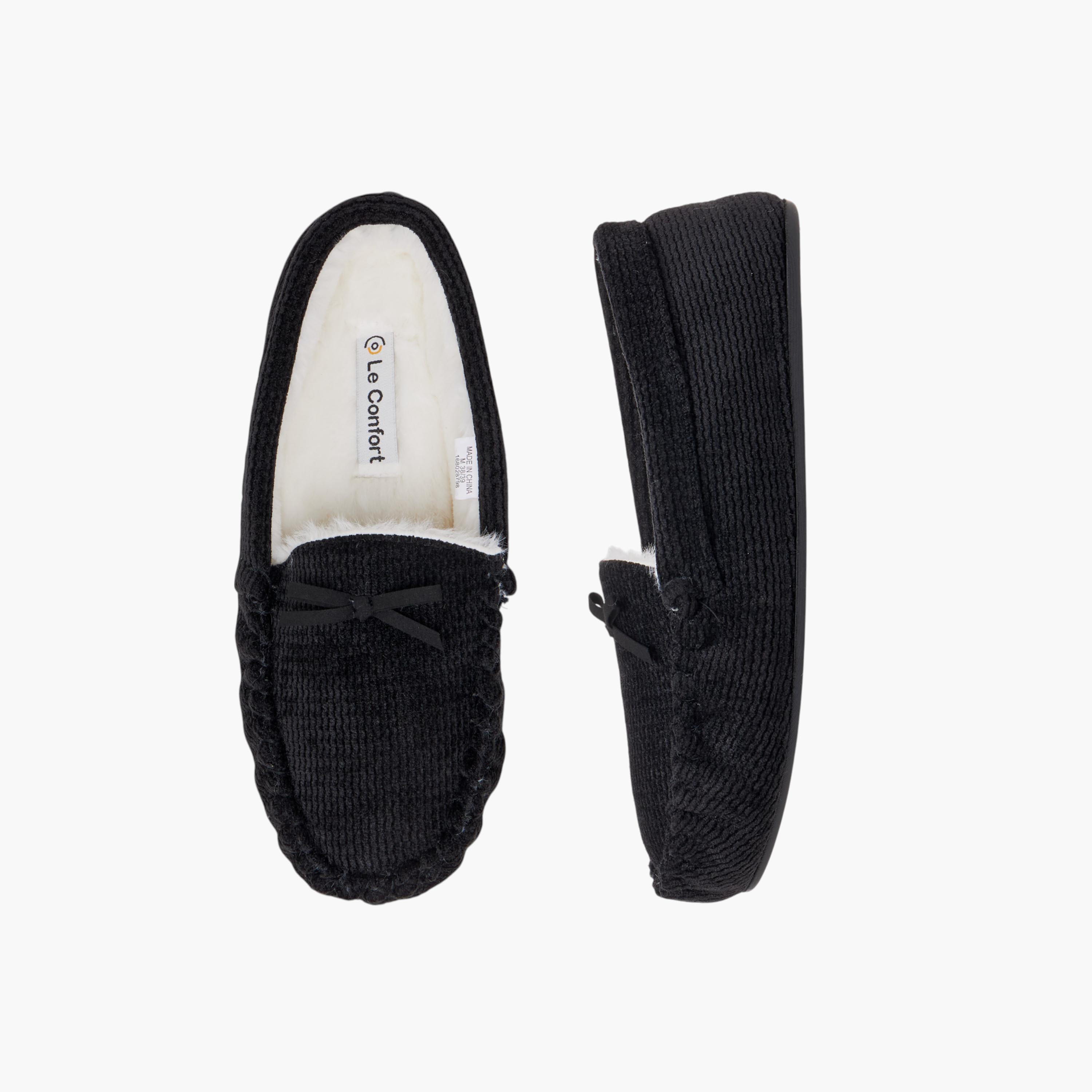 Le Confort Bow Accent Bedroom Moccasins-women-shoes-bedroomslippers-image-1