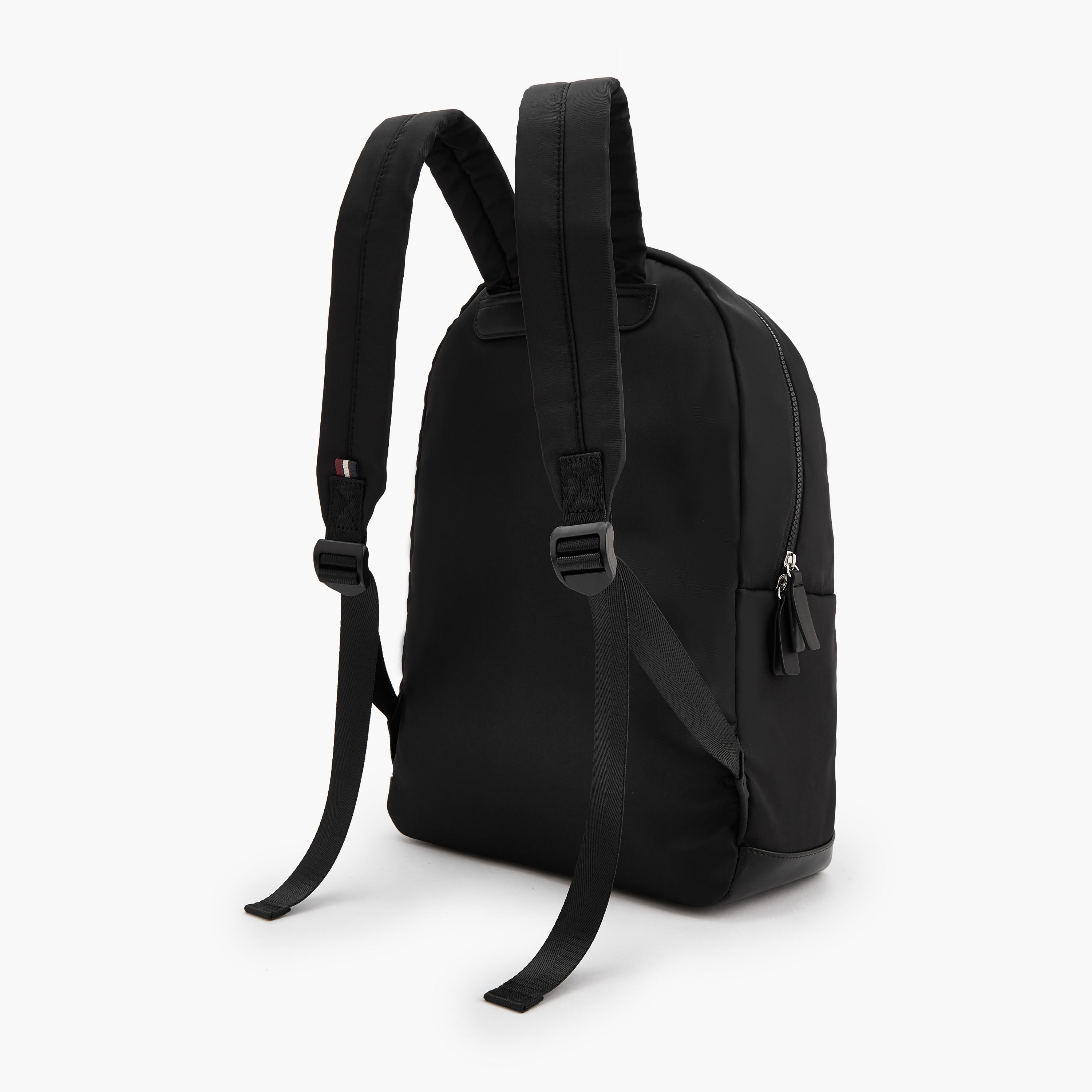 Lee Cooper Logo Print Backpack with Front Pocket-women-bagsandwallets-backpacks-image-7