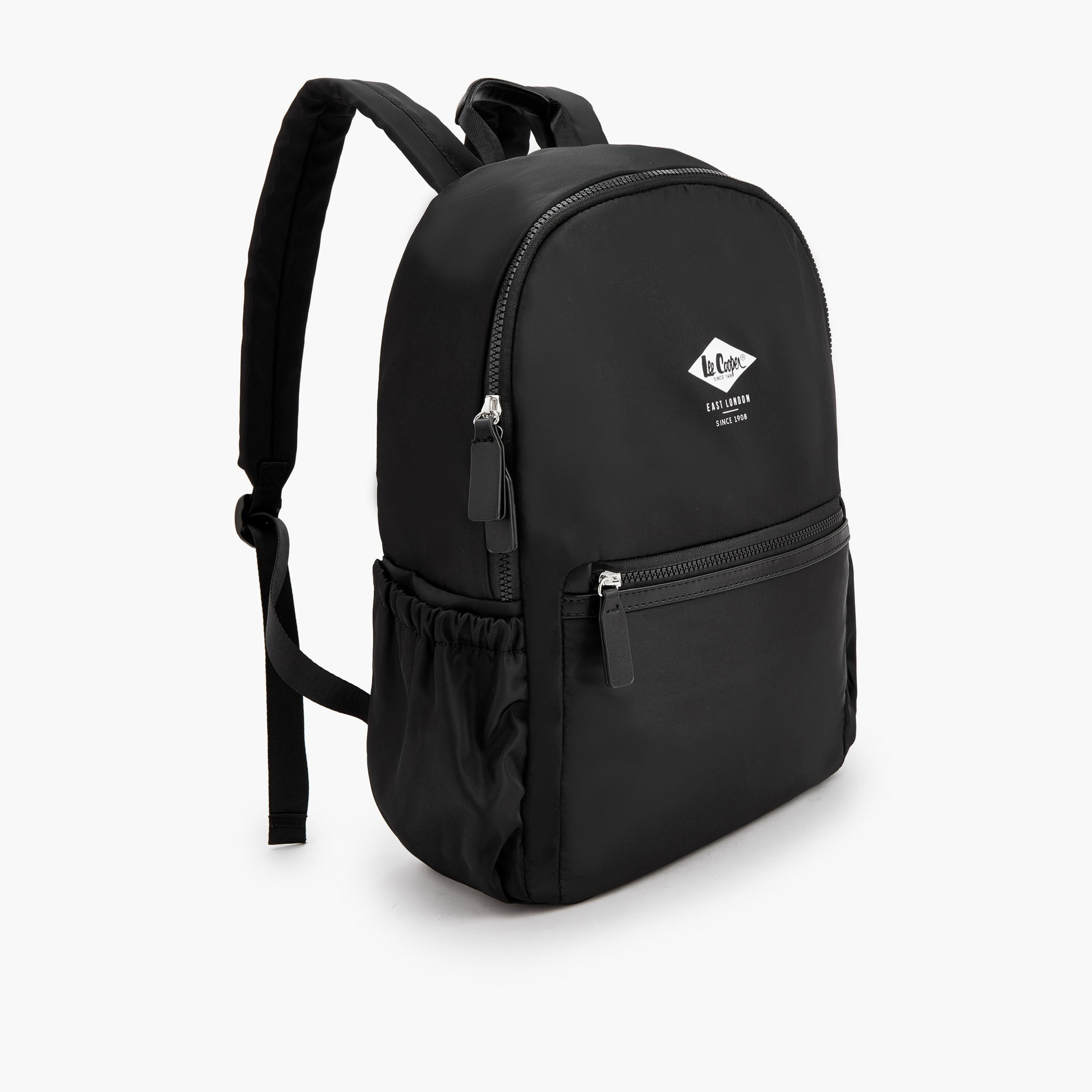 Lee Cooper Logo Print Backpack with Padded Shoulder Straps-school-bagsandbackpacks-backpacks-image-4