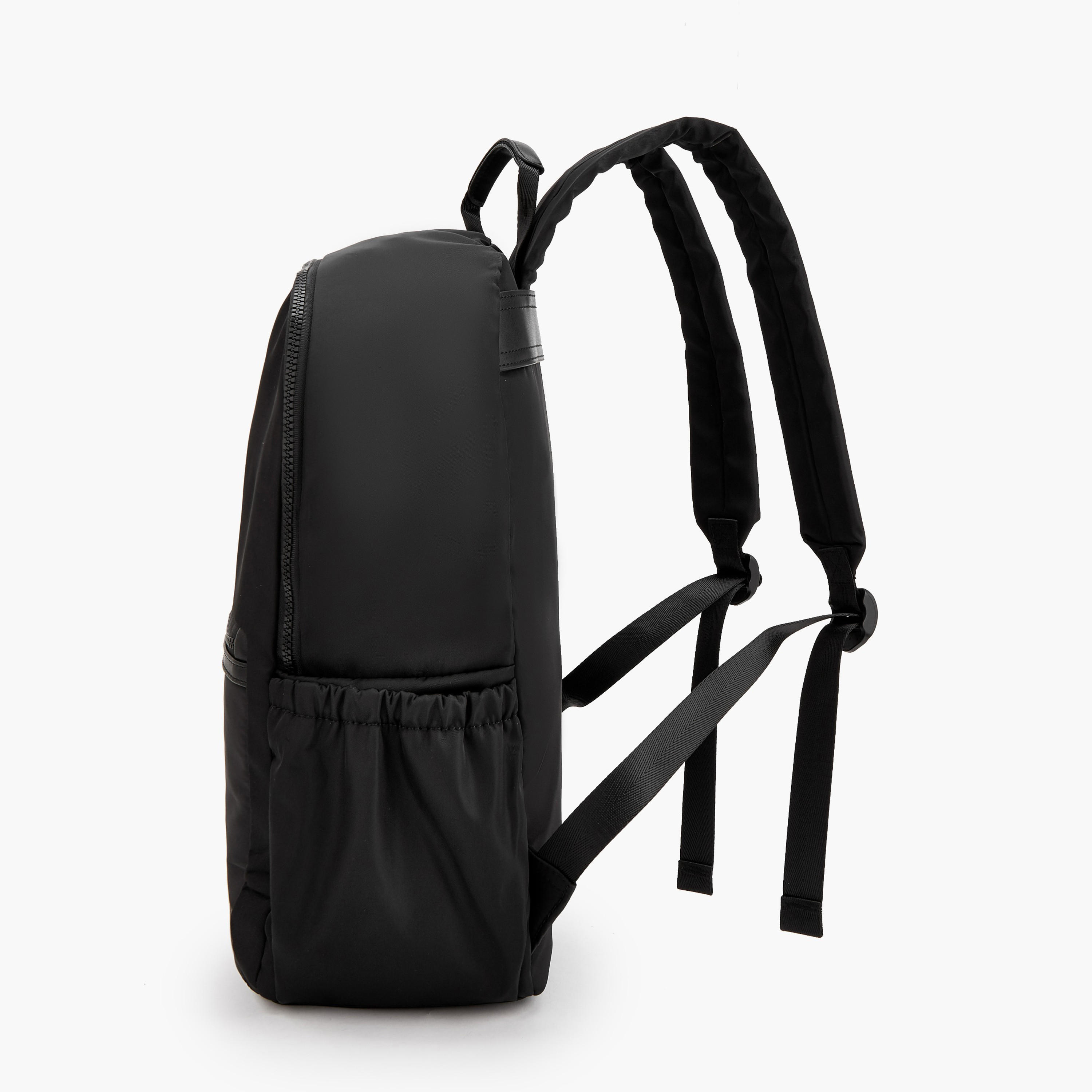 Lee Cooper Logo Print Backpack with Padded Shoulder Straps-school-bagsandbackpacks-backpacks-image-5
