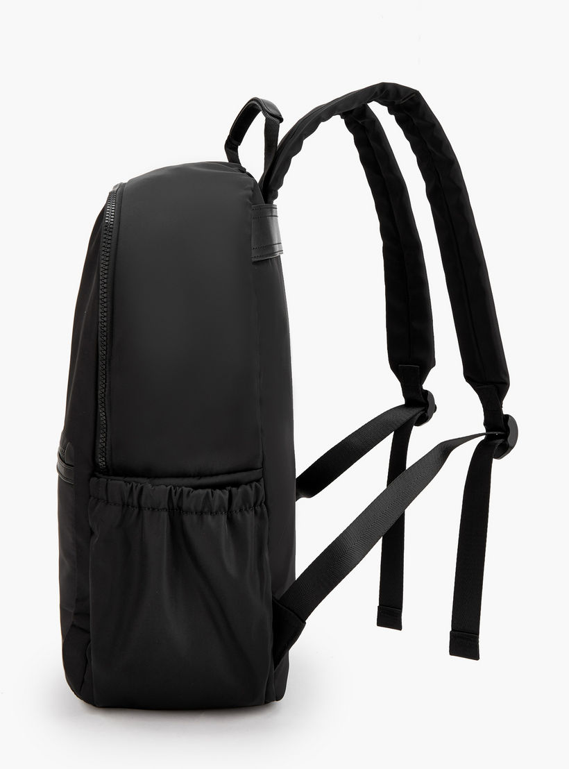 Lee Cooper Logo Print Backpack with Padded Shoulder Straps-school-bagsandbackpacks-backpacks-image-5