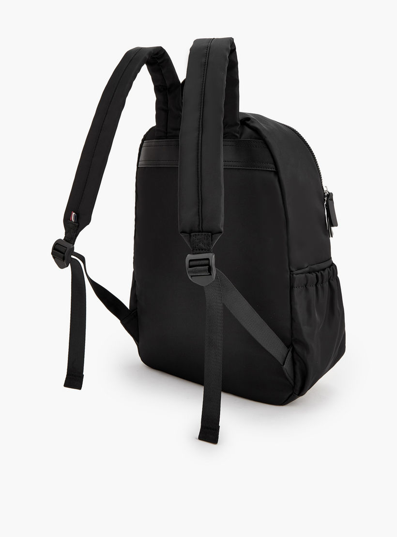 Lee Cooper Logo Print Backpack with Padded Shoulder Straps-school-bagsandbackpacks-backpacks-image-6