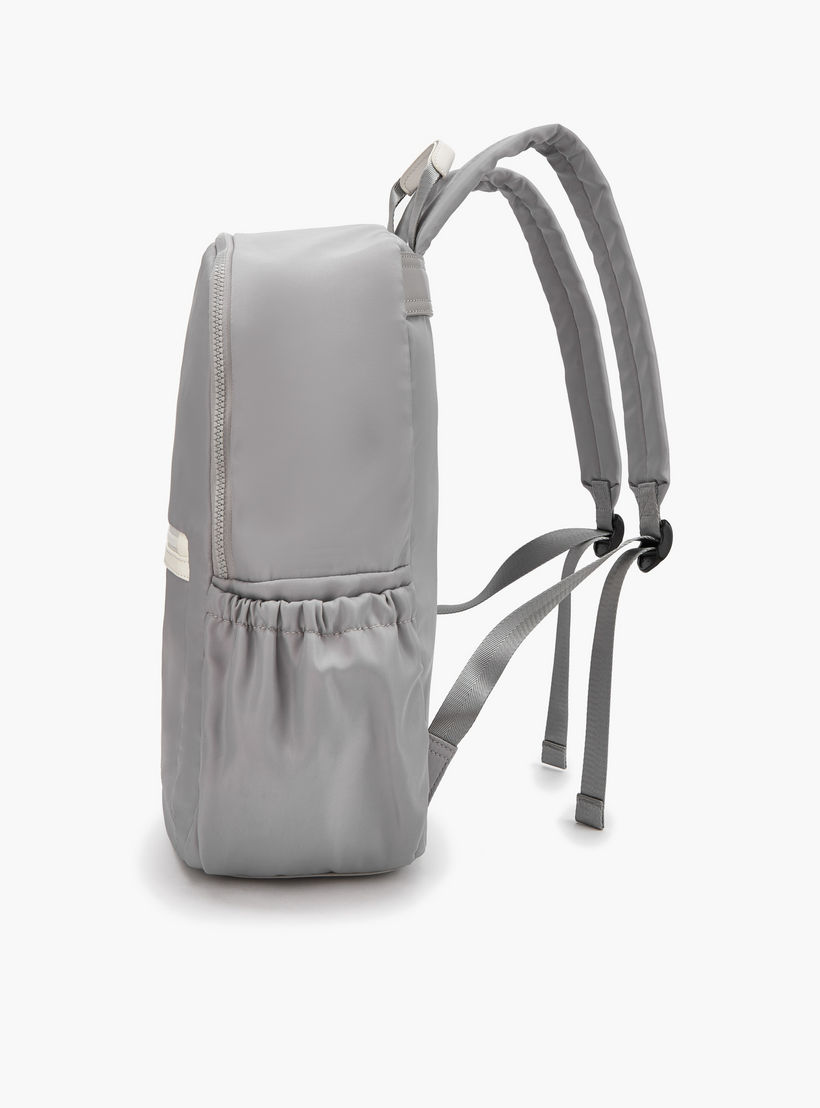 Lee Cooper Logo Print Backpack with Padded Shoulder Straps-school-bagsandbackpacks-backpacks-image-2