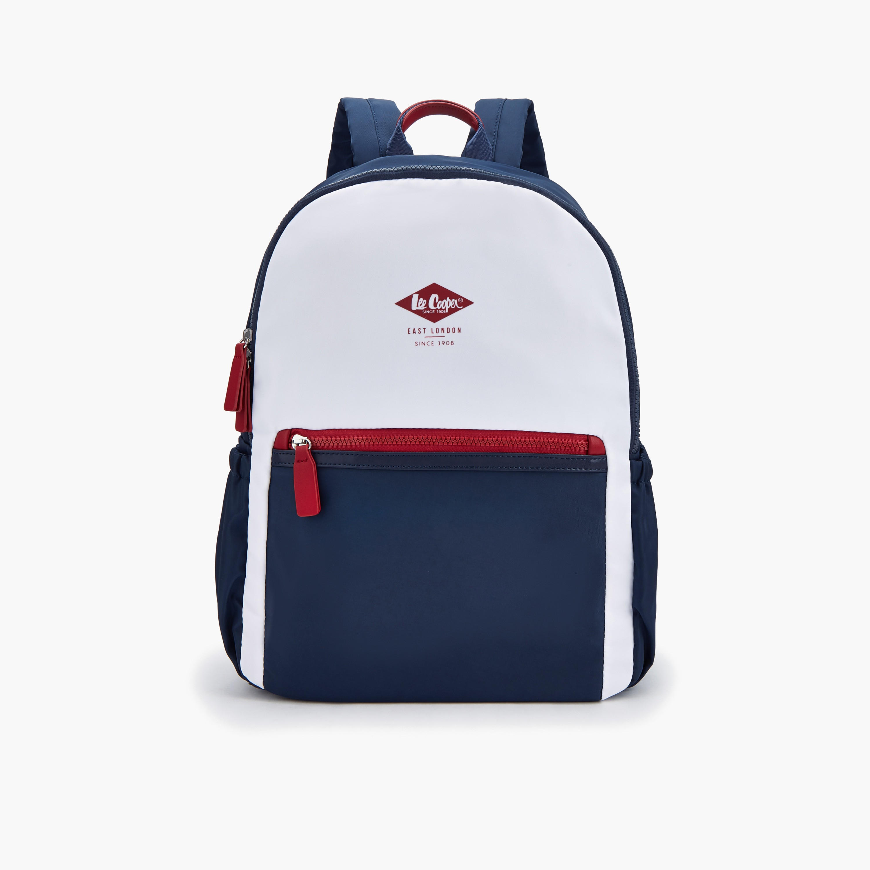 Lee Cooper Logo Print Backpack with Padded Shoulder Straps-school-bagsandbackpacks-backpacks-image-1