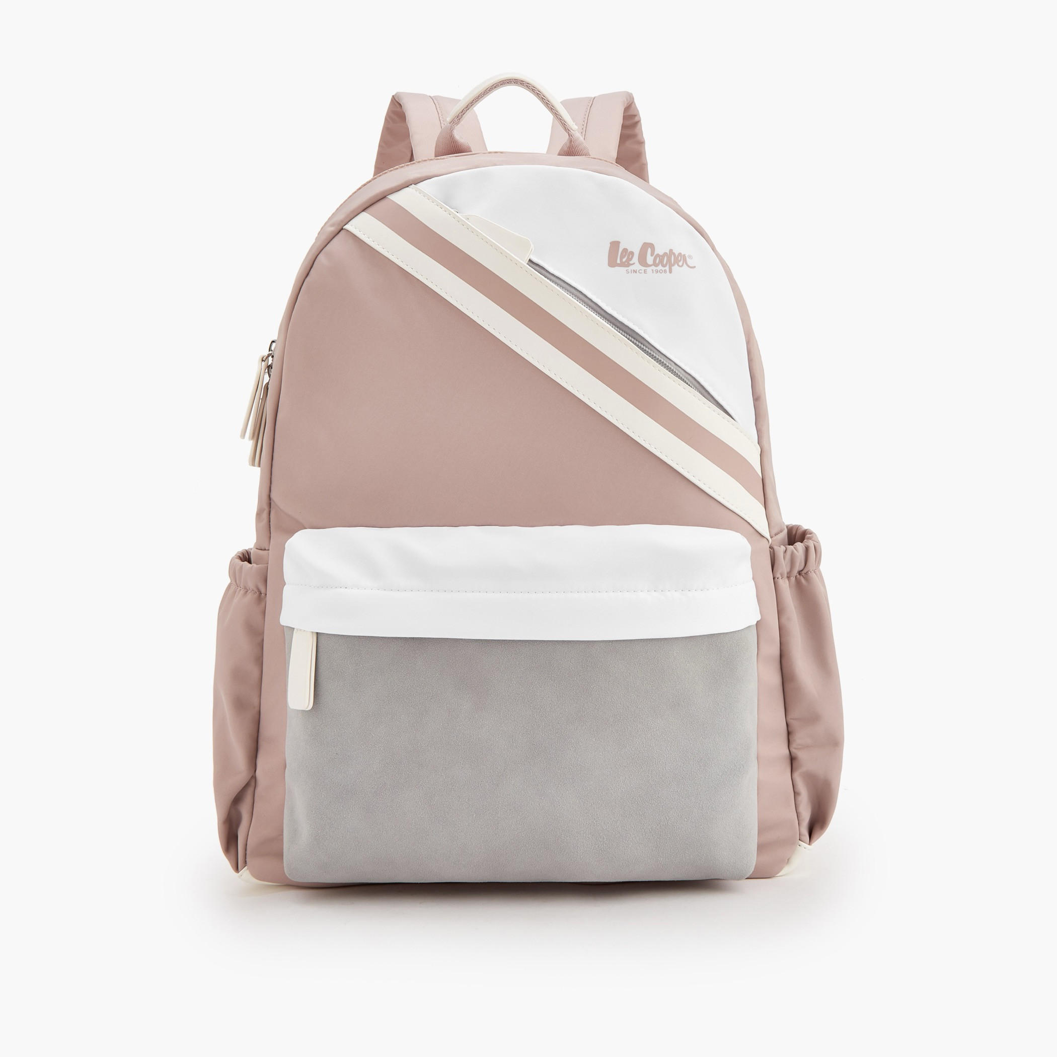 Lee Cooper Logo Print Backpack with Adjustable Shoulder Straps-school-bagsandbackpacks-backpacks-image-1